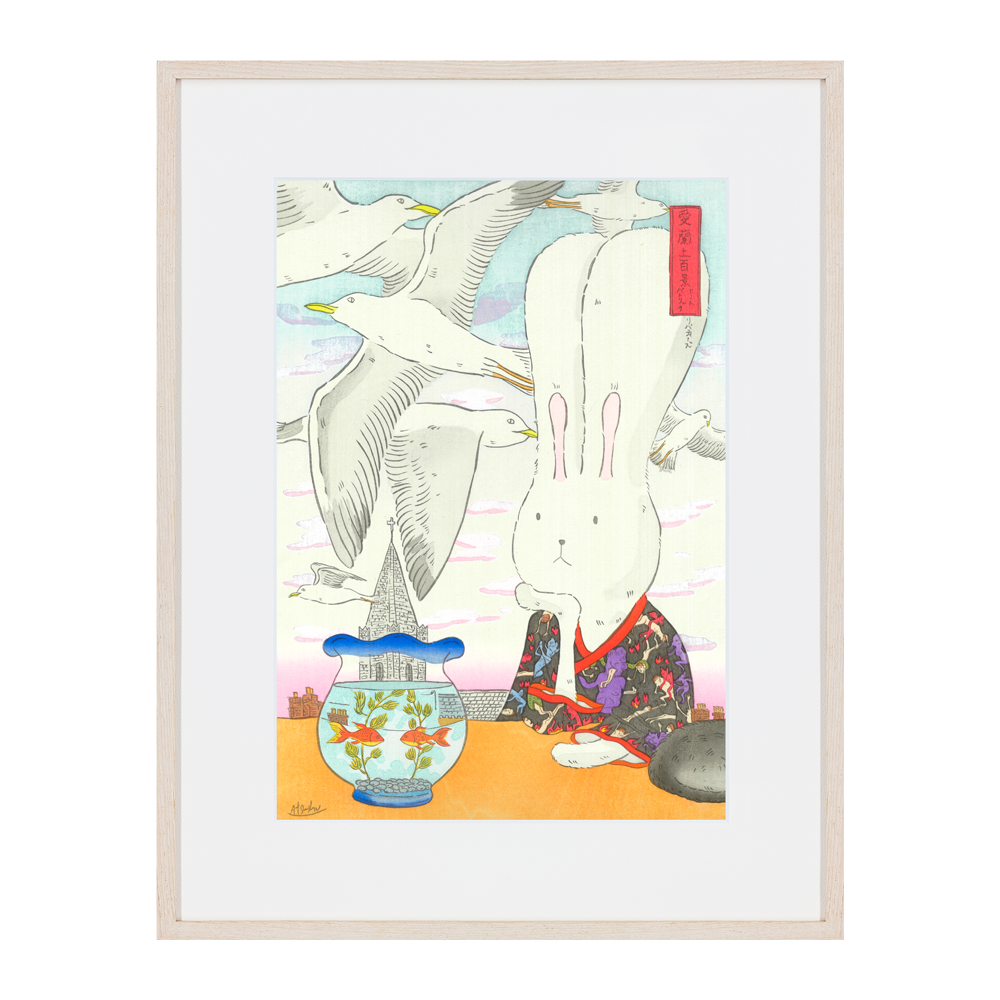 Atsushi Kaga氏 オリジナル木版画「愛蘭土百景 セントパトリック Atsushi Kaga氏 オリジナル木版画「愛蘭土百景 セントパトリック