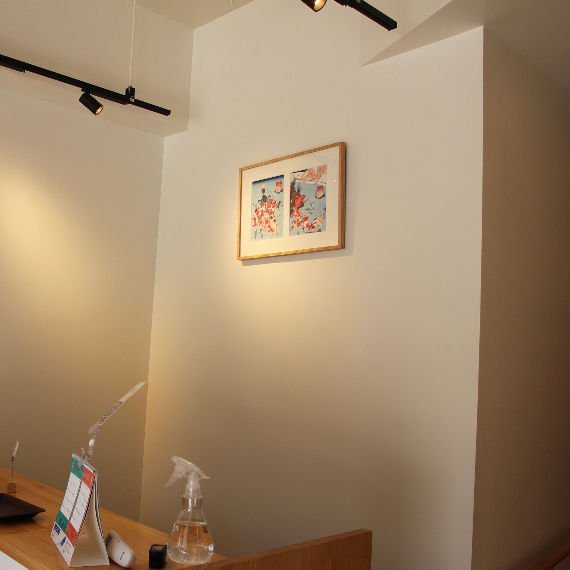 Two Goldfish prints in one frame (natural finish)