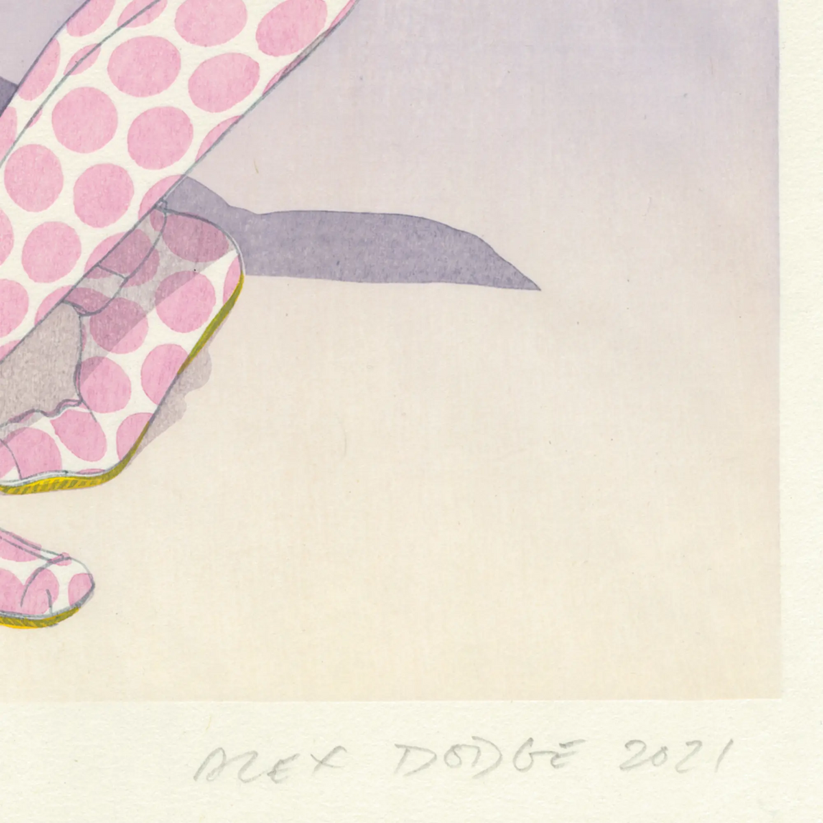 アレックス・ダッジ「Dancing Between the Shadows of Power」サイン画像 Alex Dodge「Dancing Between the Shadows of Power」