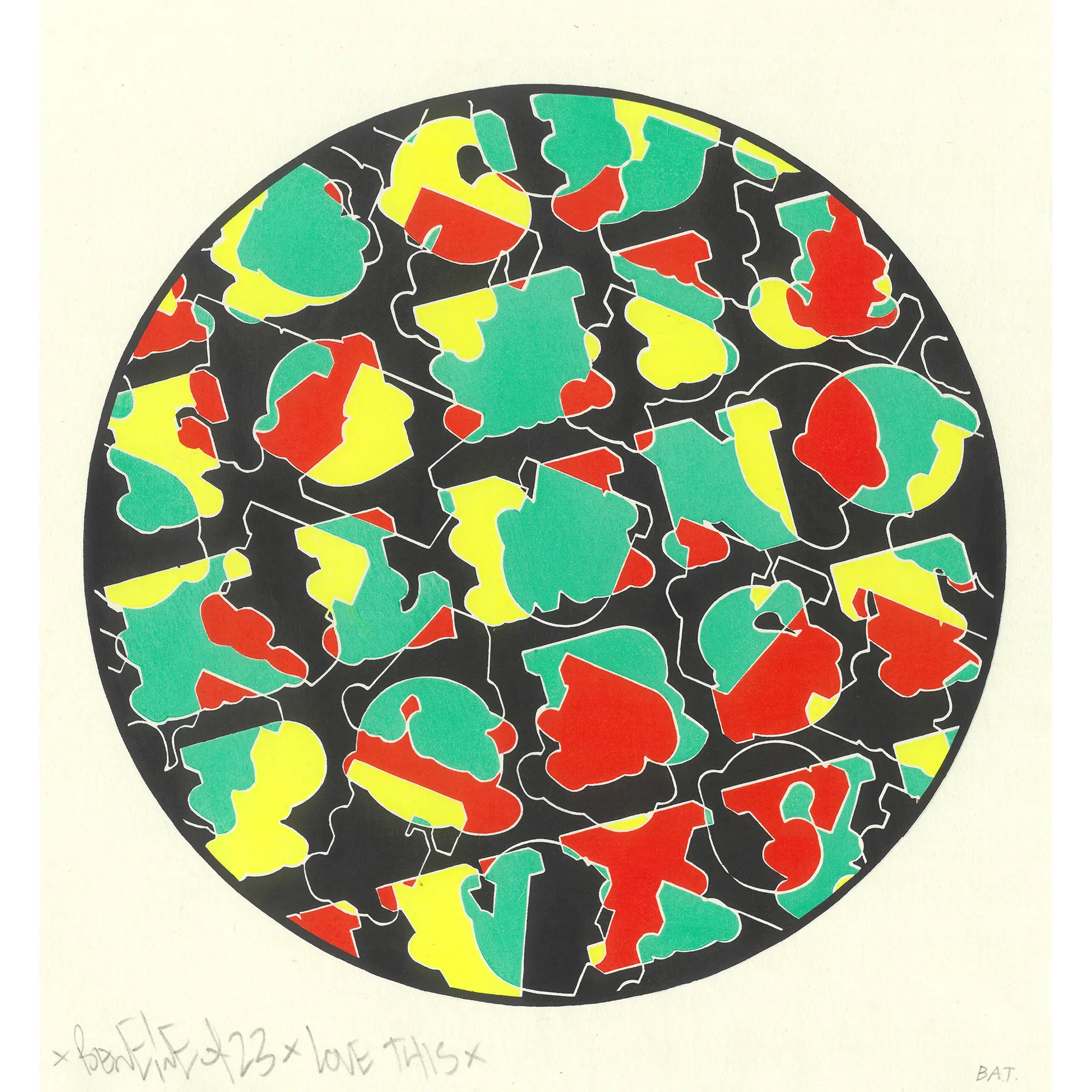 ベン・アイン「Color Reef」 Ben Eine「Color Reef」