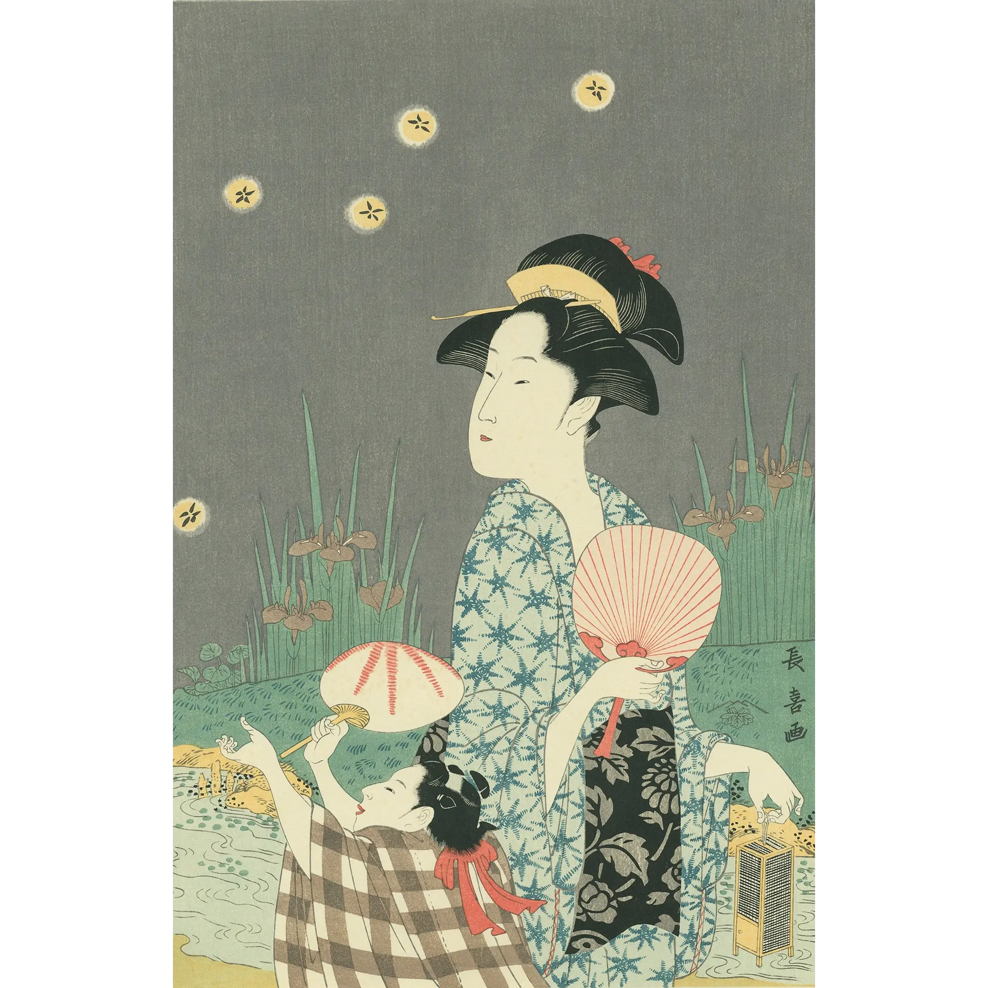 Eishosai Choki(栄松斎長喜) 栄松斎長喜「蛍狩」|オンラインストア Eishosai Choki(栄松斎長喜) 栄松斎長喜「蛍狩」|オンラインストア