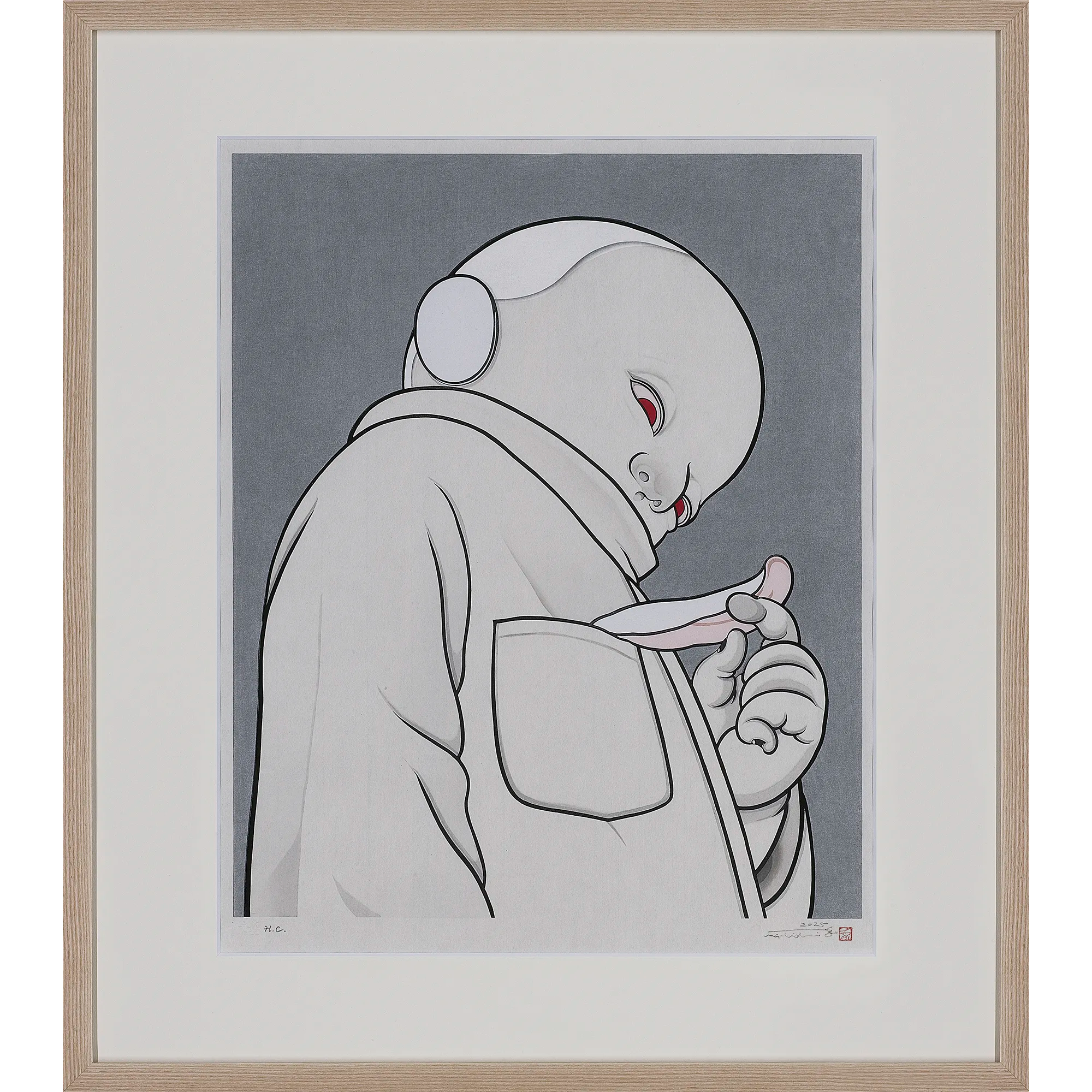 Kumi Machida "Snow Day -signs of snow-" (Framed)