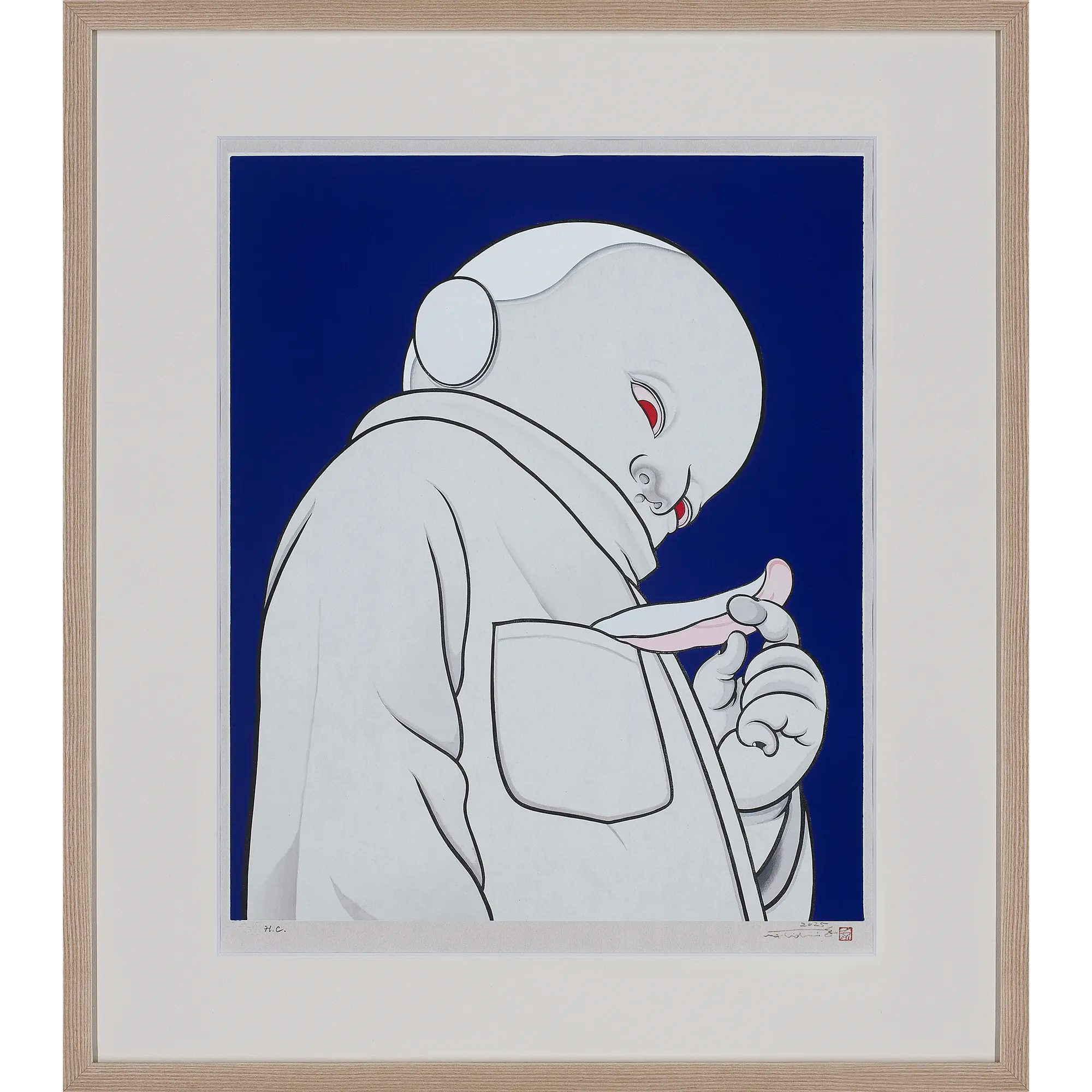 Kumi Machida "Snow Day -blue hour-" (Framed)