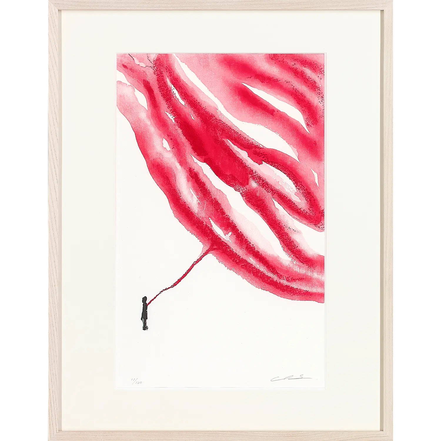 塩田千春「Connected to the Universe -Red Waves-」