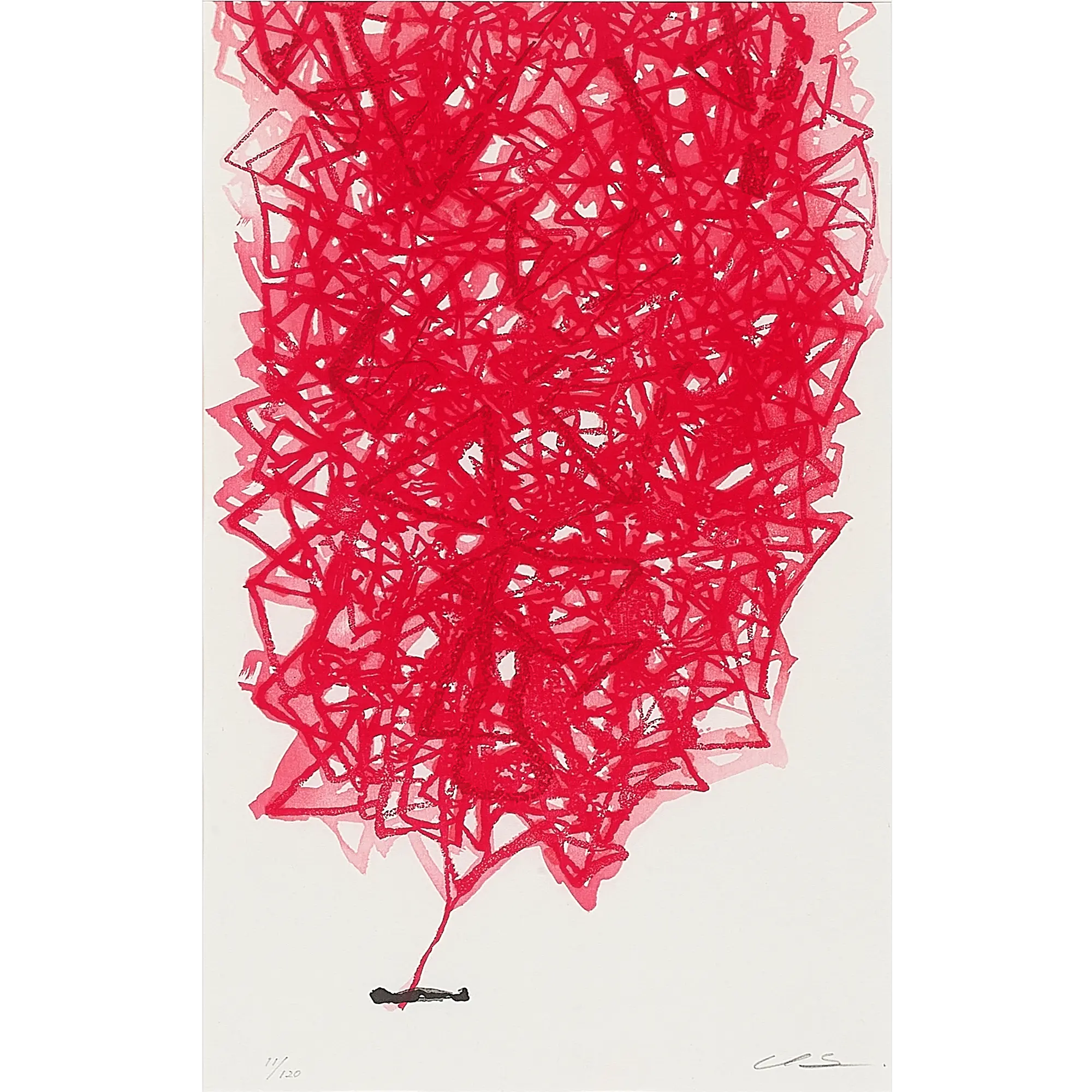 塩田千春「Connected to the Universe -Red Lines-」