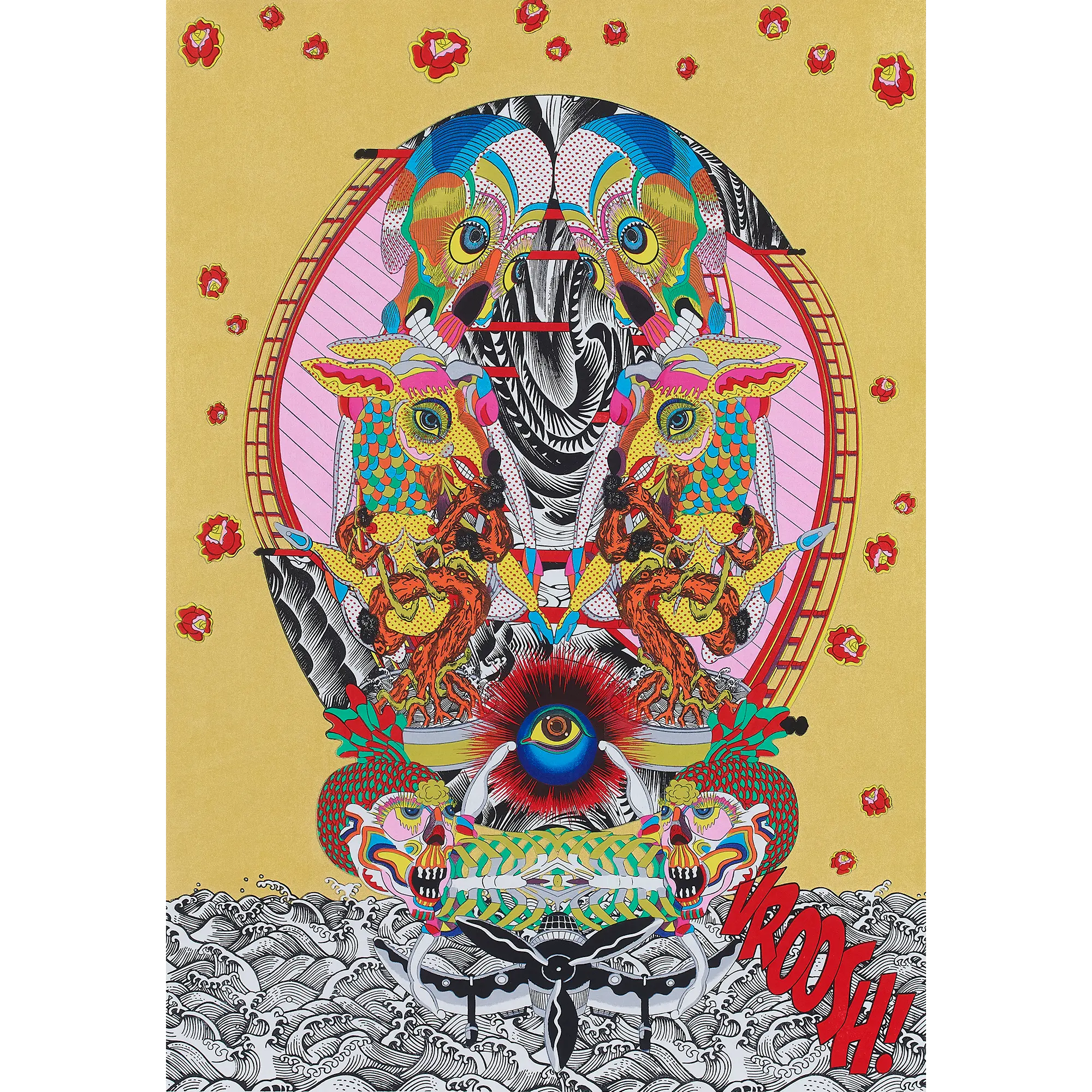 ED200 200枚限定 ART POSTER Keiichi Tanaami Keiichi Tanaami(田名網敬一) Garden of Abundance