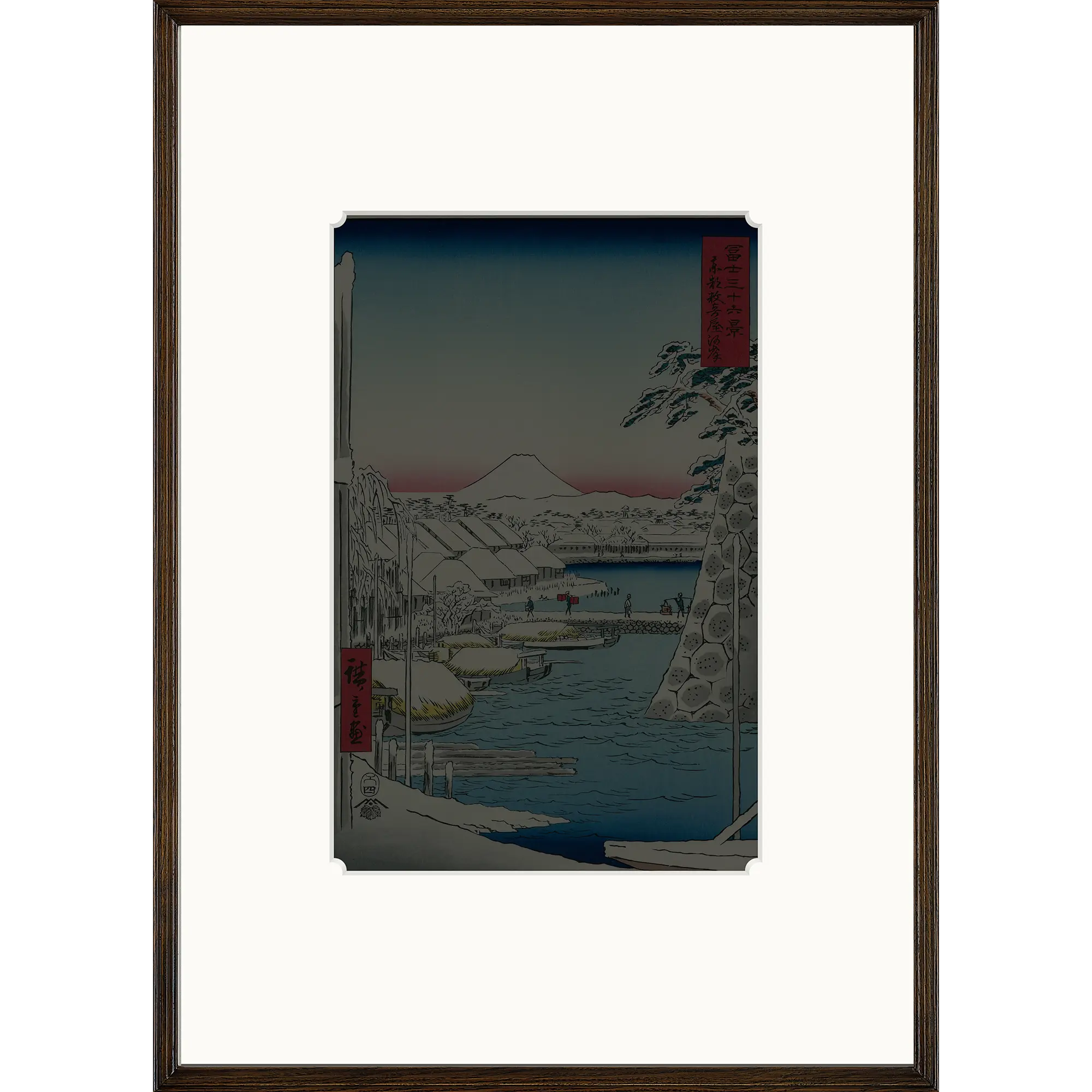 額縁・額用品 アダチ特製浮世絵専用額（大判）-アッシュブラウン額