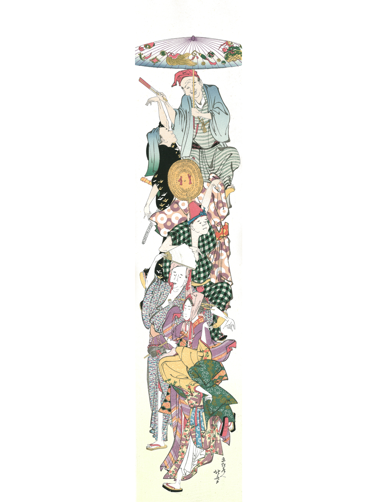 葛飾北斎版画 アダチ版画研究所 Katsushika Hokusai(葛飾北斎) 葛飾北斎「踊行列図