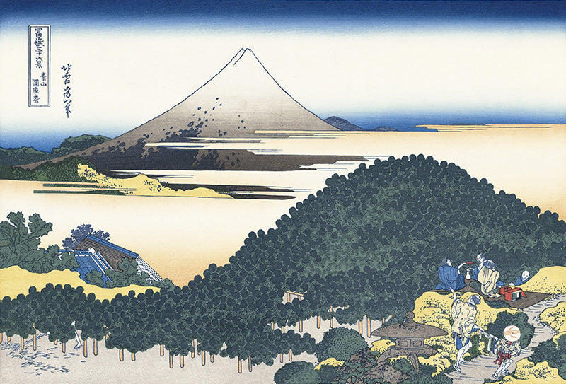 Katsushika Hokusai（葛飾北斎） 富嶽三十六景 青山圓座枩｜浮世絵・木 