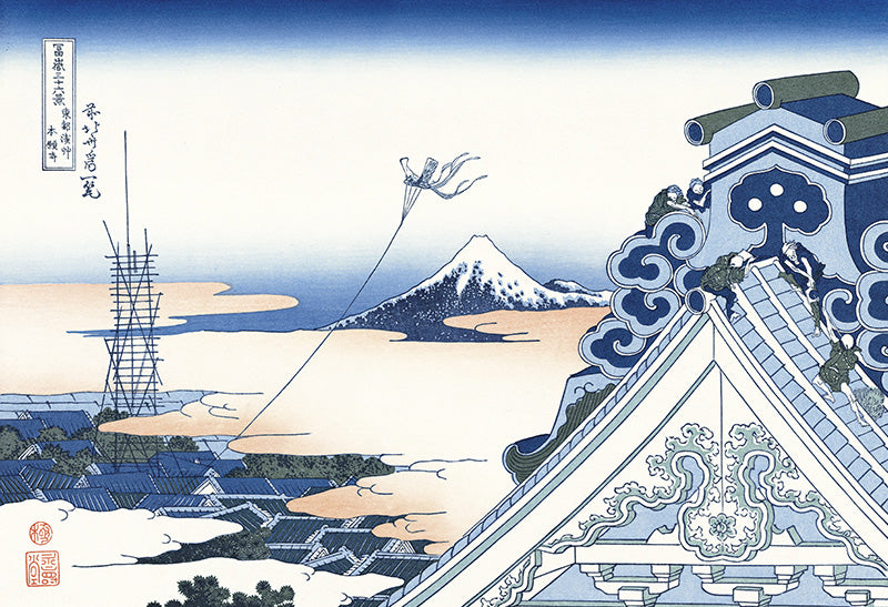 Katsushika Hokusai（葛飾北斎） 富嶽三十六景 東都浅草本願寺｜浮世絵 