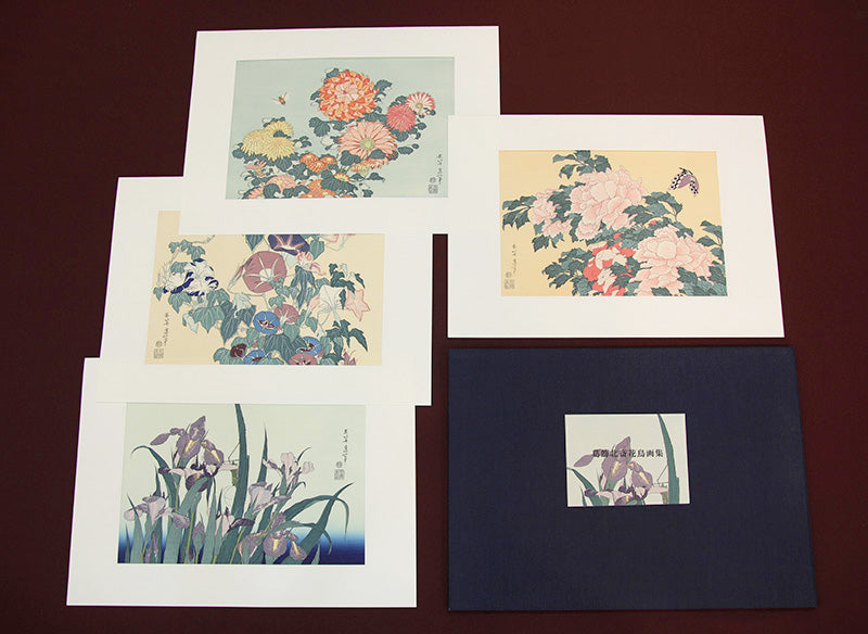 葛飾北斎「北斎花鳥画集」全10図セット