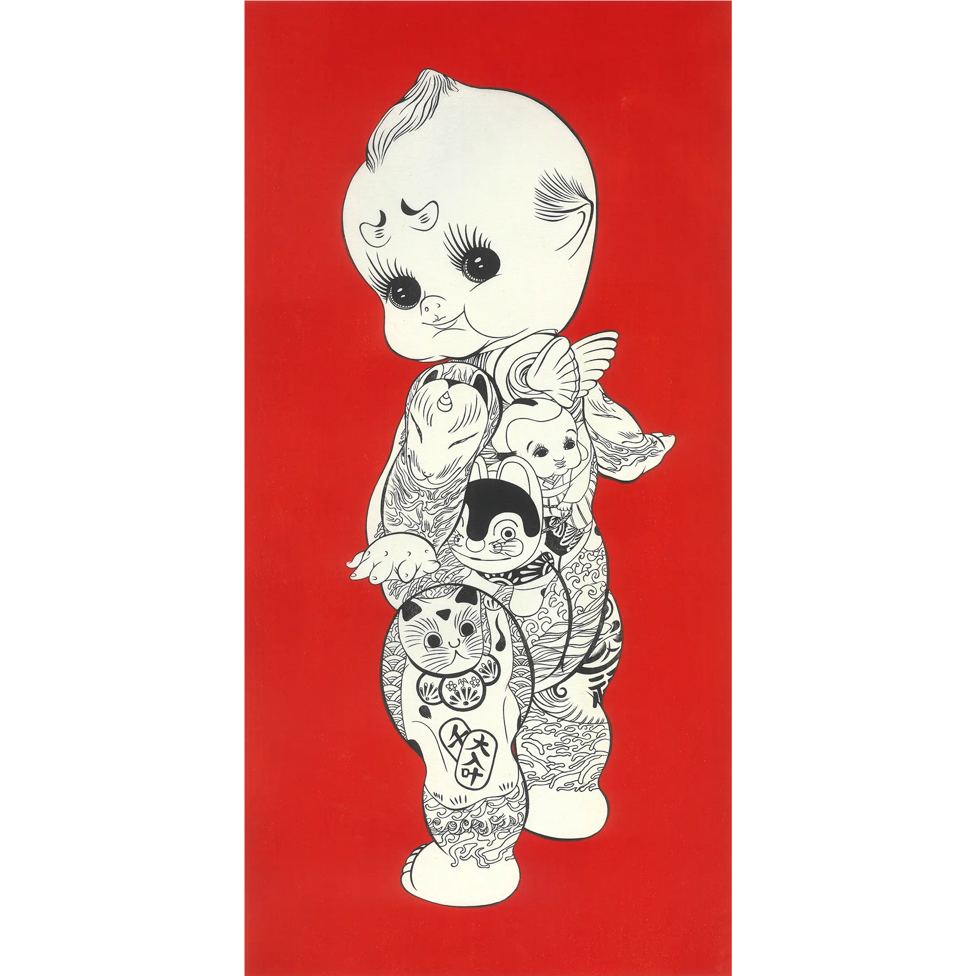 現代美術作家 町田久美作品 招き猫 【公式通販】 現代美術作家 町田久美作品 招き猫 【公式通販】