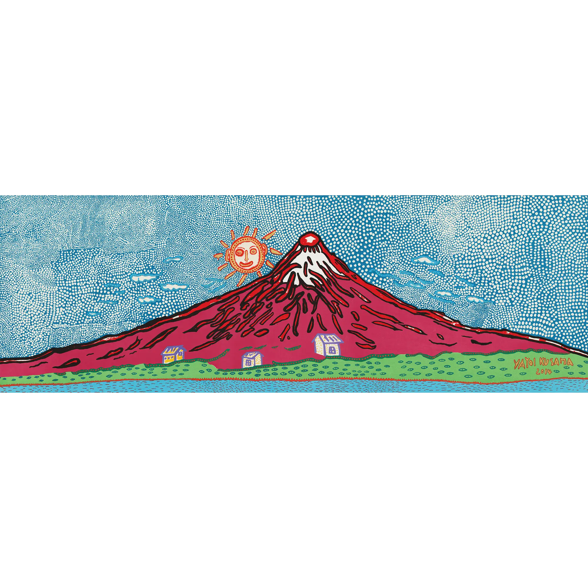 草間彌生「七色の富士 富士山、わたし大好き」 Yayoi Kusama「Mt. Fuji, I love」