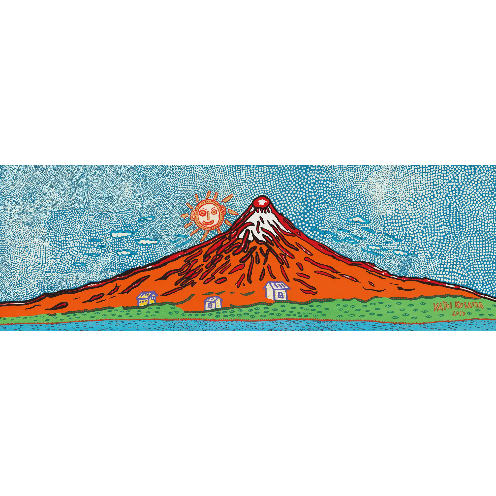 Yayoi Kusama(草間彌生) 草間彌生「七色の富士 生命は限りもなく Yayoi Kusama(草間彌生) 草間彌生「七色の富士 生命は限りもなく