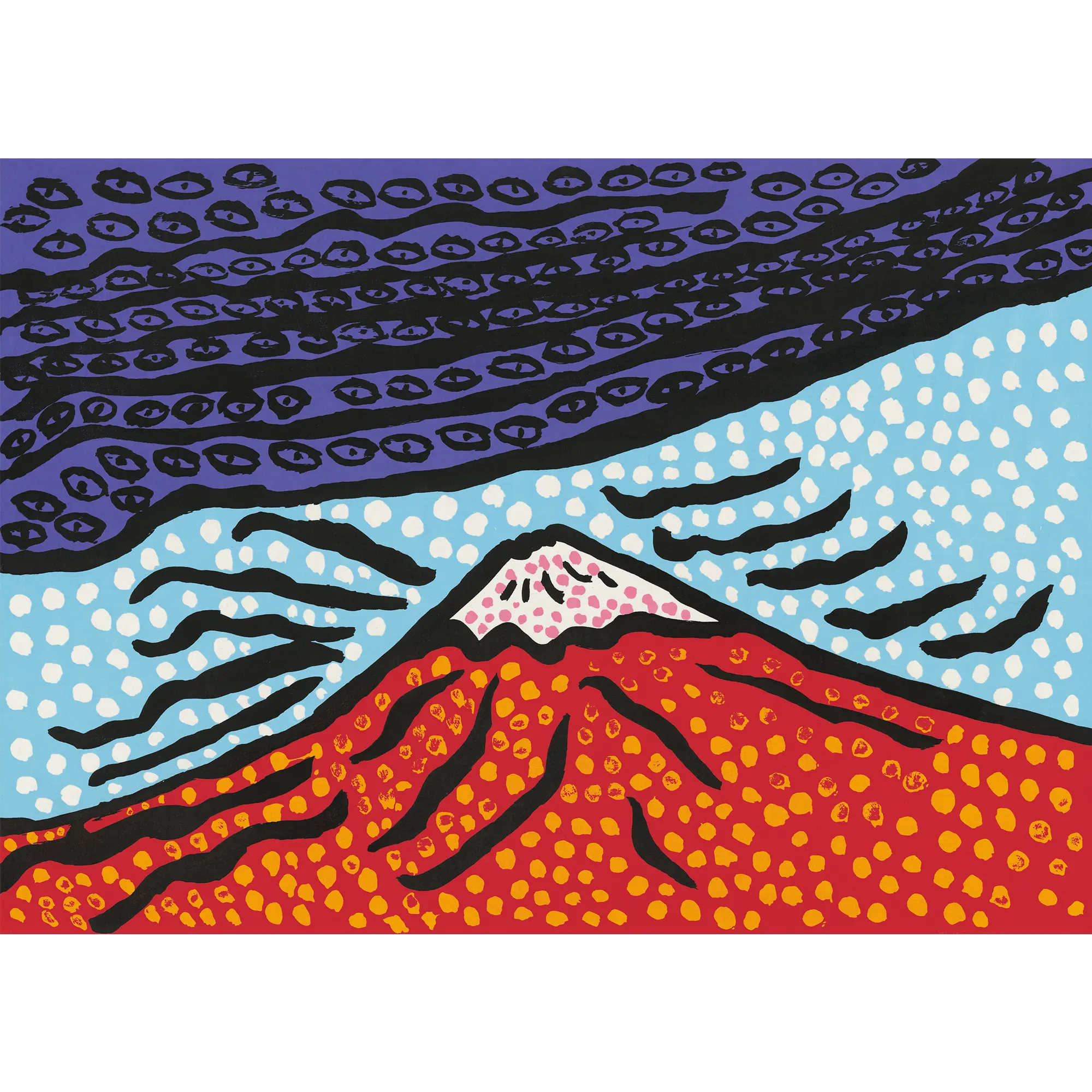 草間彌生「富士は心の故郷」 Yayoi Kusama「Mt. Fuji is the home of my heart」