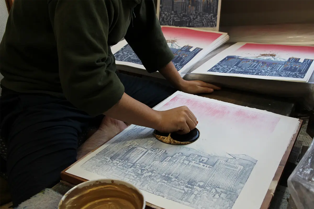 ニック・ウォーカー「Tokyo Nectar」摺 Nick Walker「Tokyo Nectar」