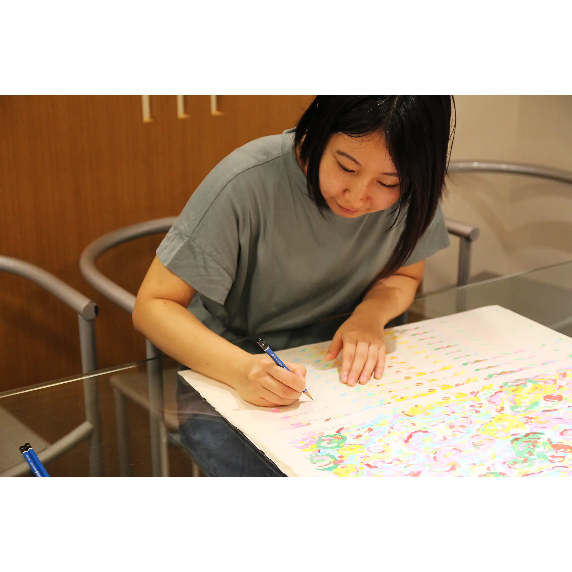 ロッカクアヤコ「無題3」サイン Ayako Rokkaku「Untitled 3」