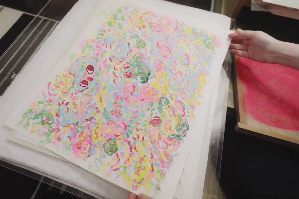 ロッカクアヤコ「無題3」摺 Ayako Rokkaku「Untitled 3」printing