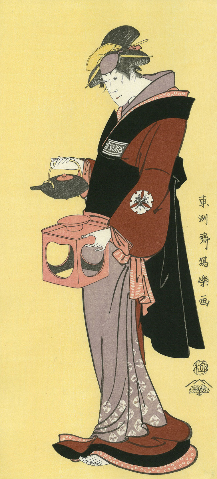東洲斎写楽「松本米三郎 仲居おつゆ」
