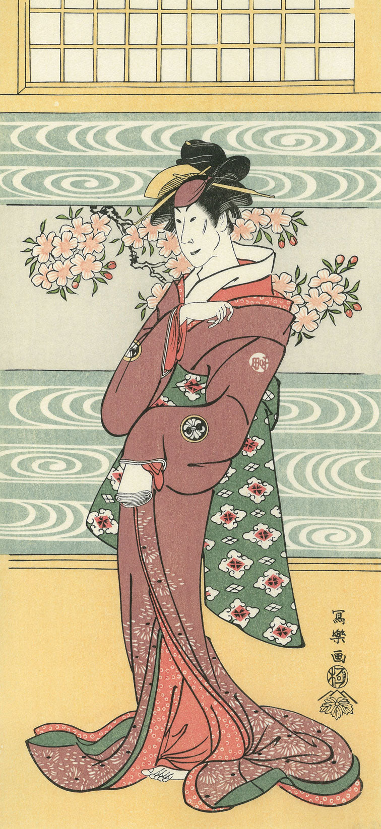 東洲斎写楽「二代目瀬川富三郎 芸者姿」