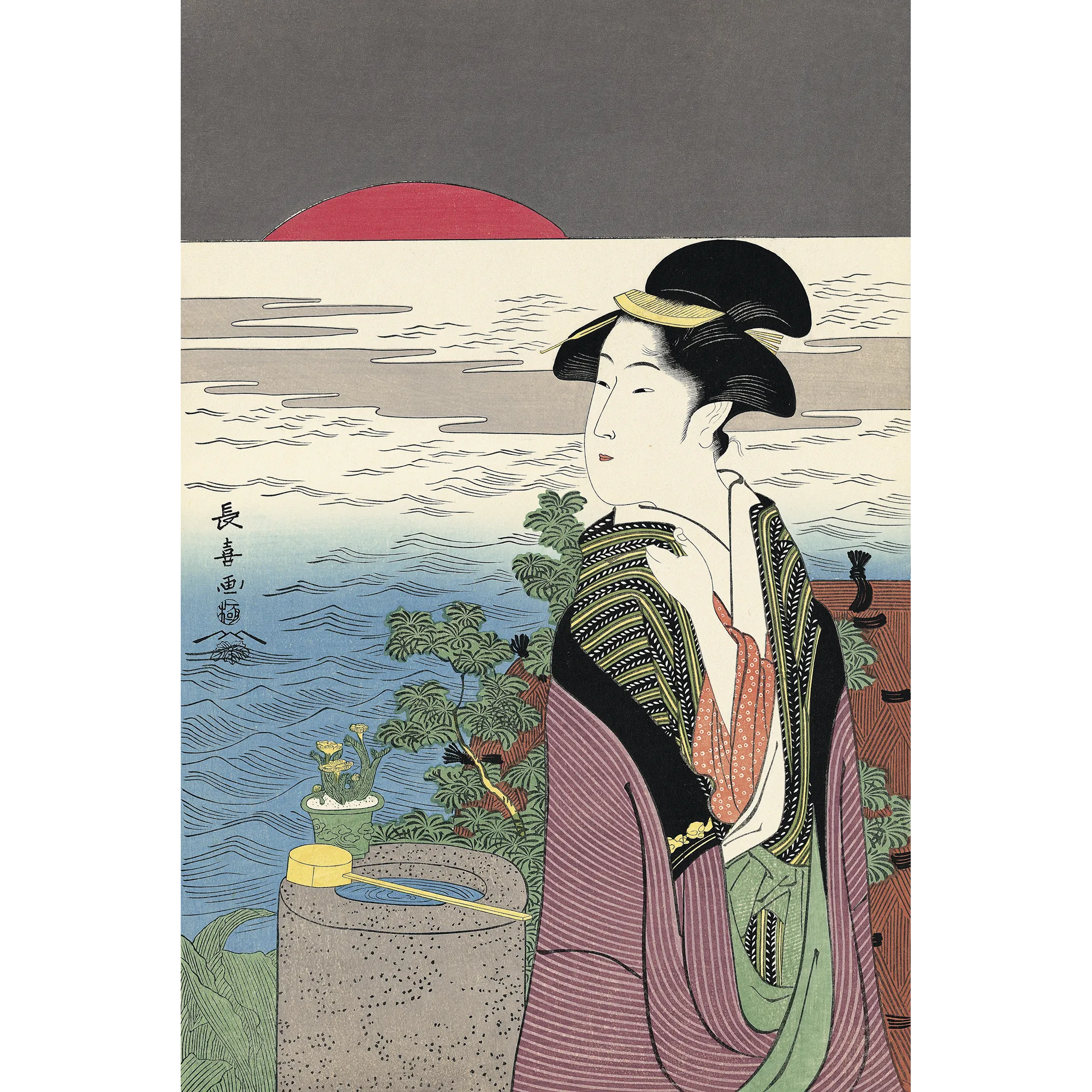 栄松斎長喜「初日の出」アダチ版復刻浮世絵
