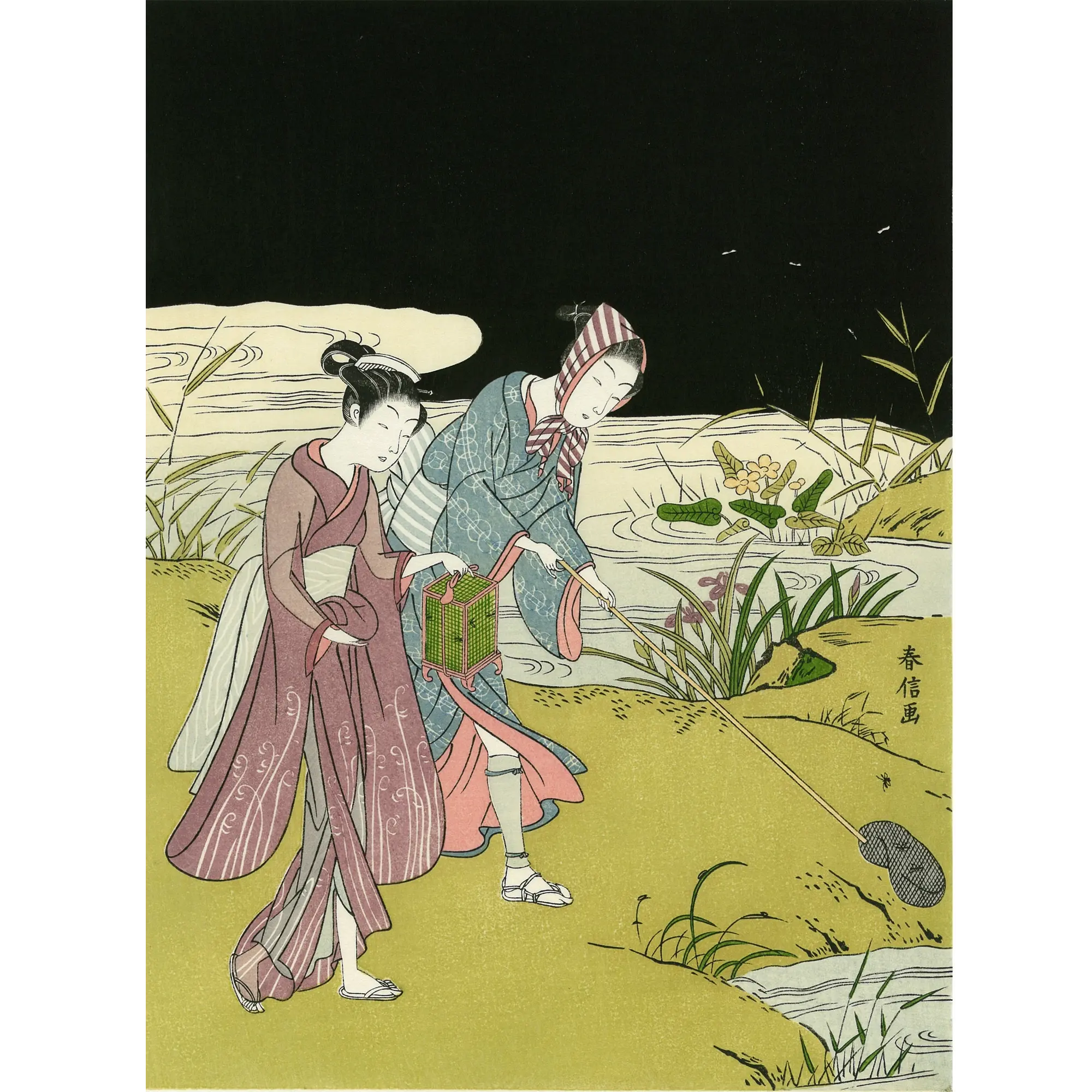 Suzuki Harunobu(鈴木春信) 鈴木春信「蛍狩」|オンラインストア Suzuki Harunobu(鈴木春信) 鈴木春信「蛍狩」|オンラインストア