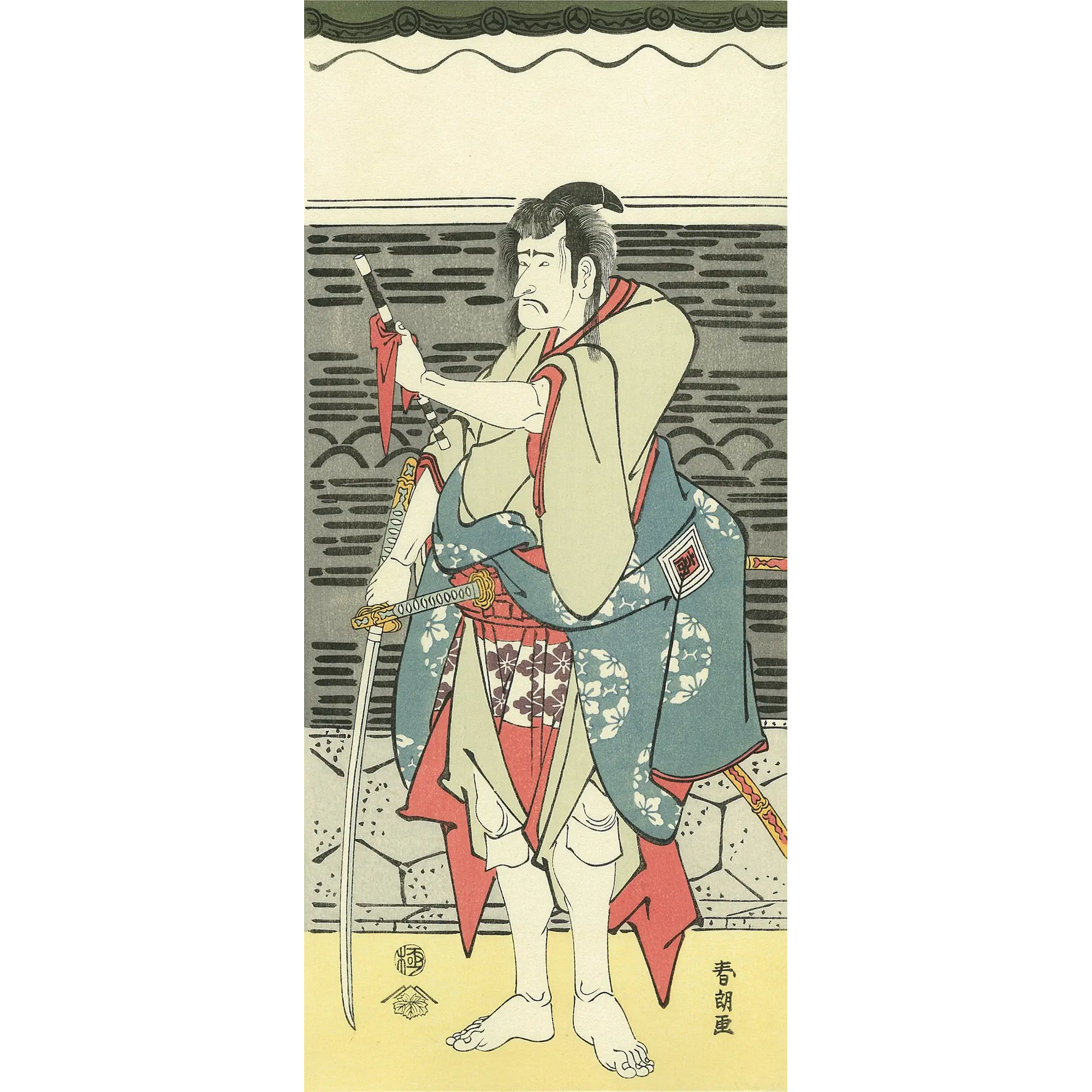 Katsushika Hokusai(葛飾北斎) 葛飾北斎「三世市川高麗蔵の平井権八 Katsushika Hokusai(葛飾北斎) 葛飾北斎「三世市川高麗蔵の平井権八