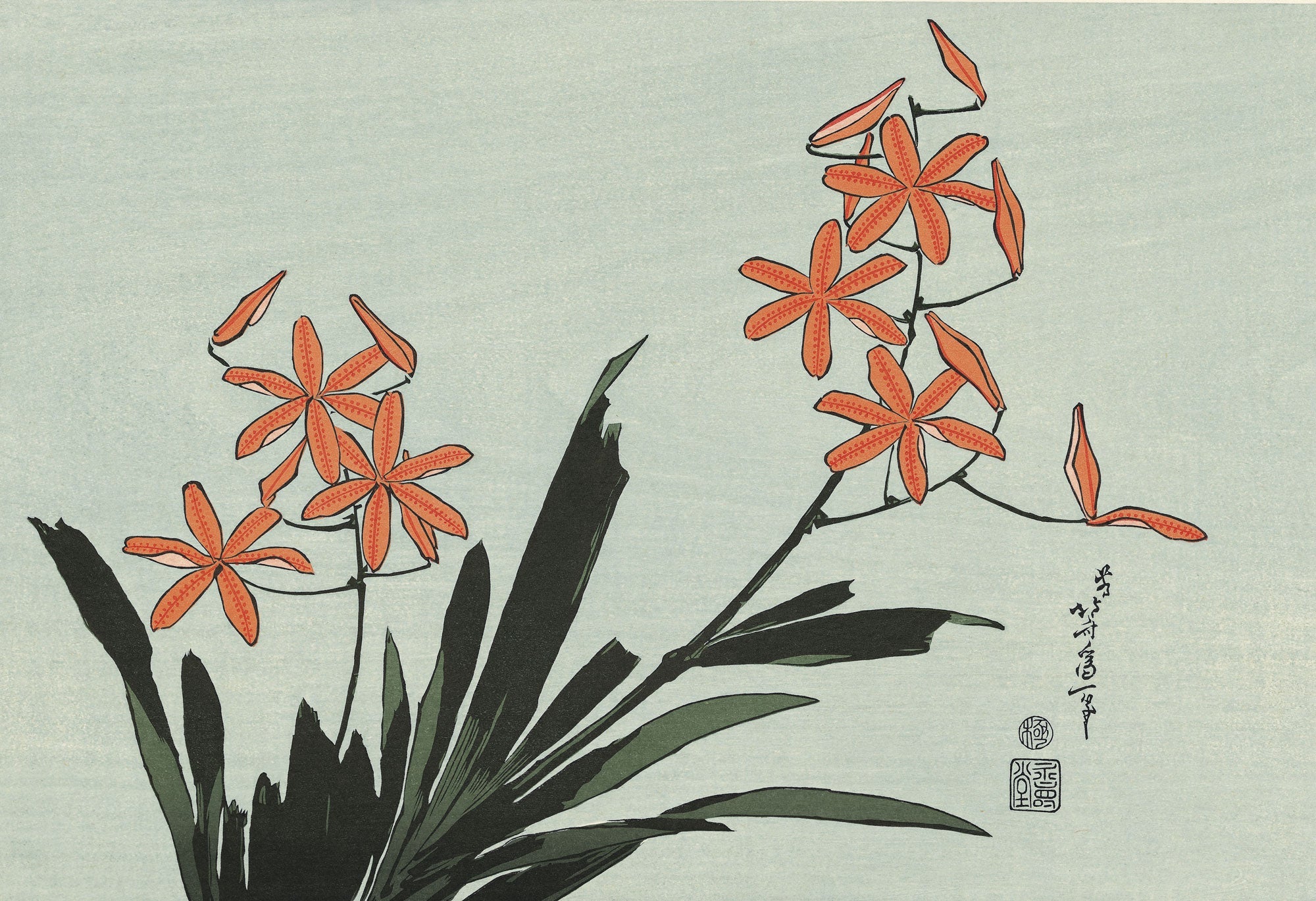 葛飾北斎「桧扇」アダチ版復刻浮世絵