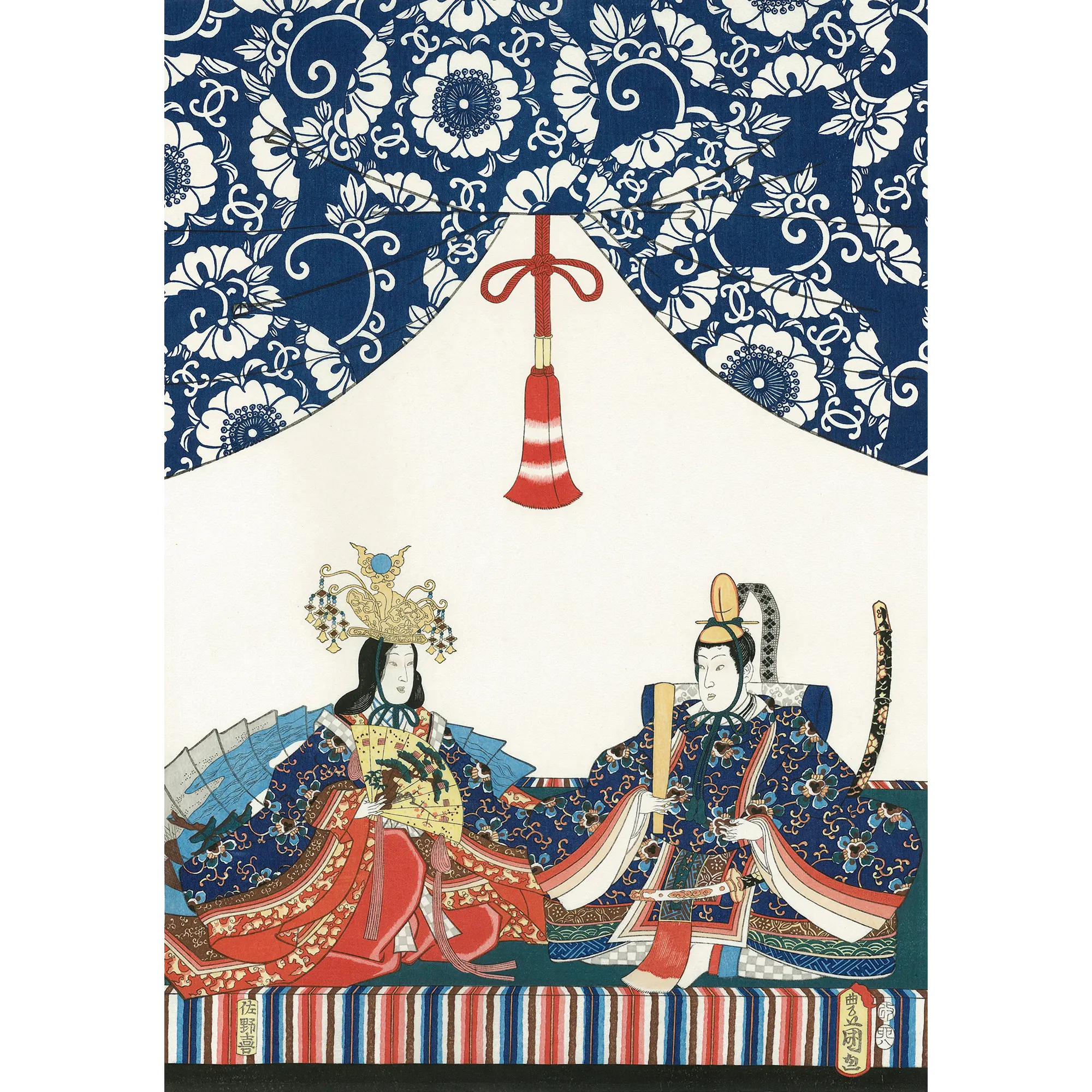 歌川国貞(三代豊国)「内裏びな」|桃の節句・初節句のお祝いに 浮世絵のひな人形