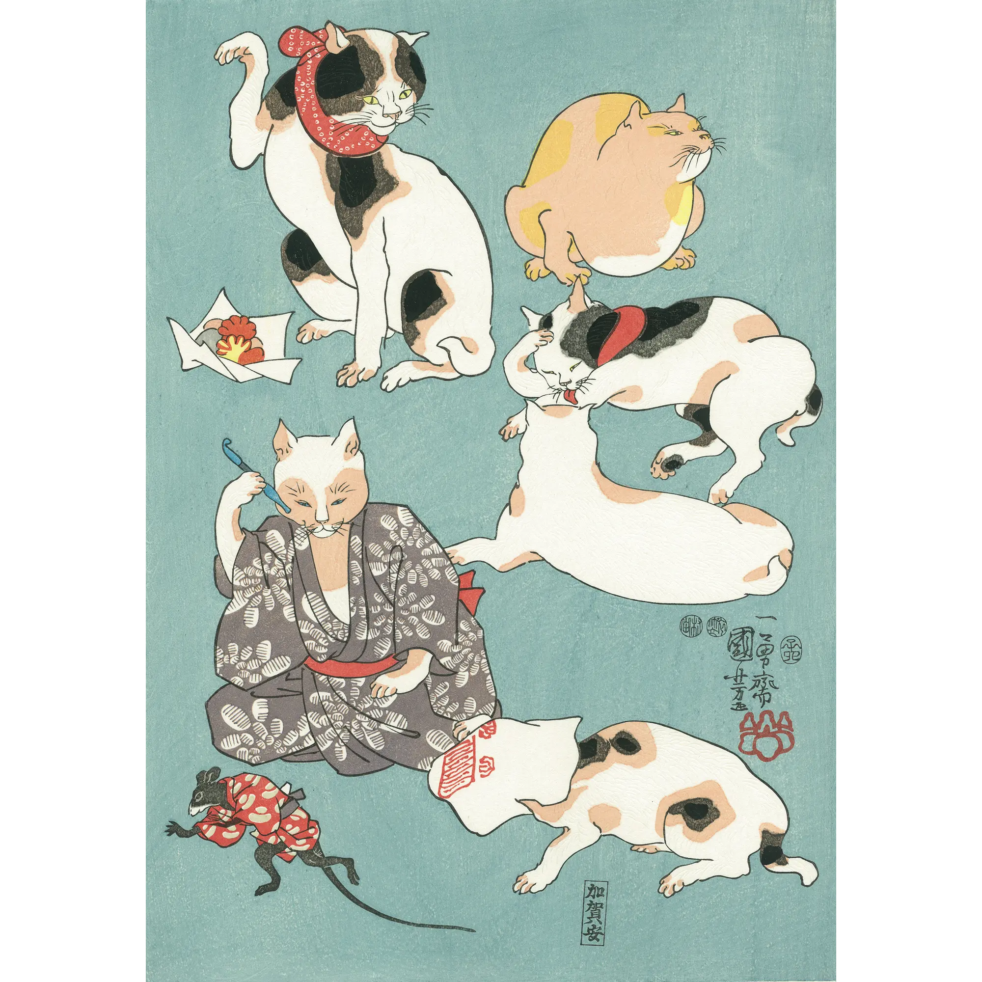 歌川国芳「たとゑ尽の内」アダチ版復刻浮世絵