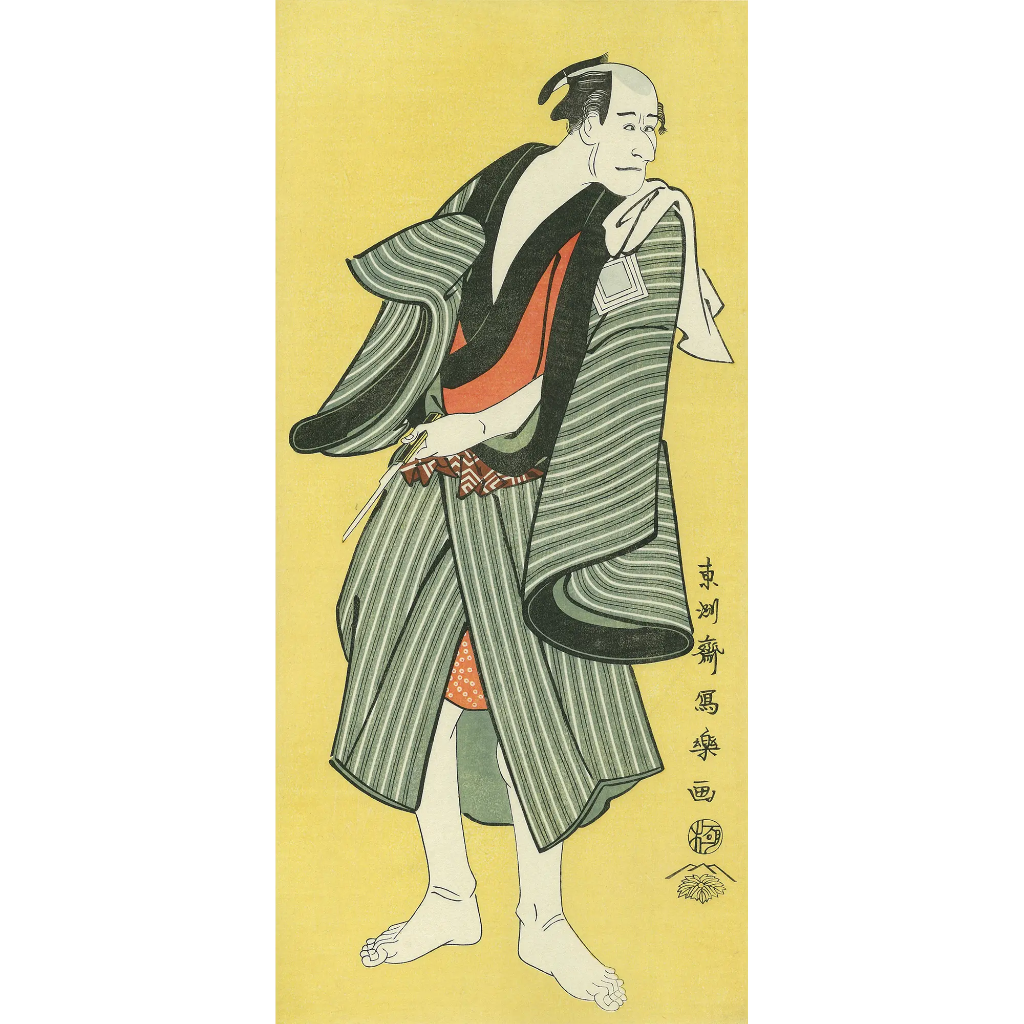 Toshusai Sharaku（東洲斎写楽） 東洲斎写楽「市川鰕蔵 らん