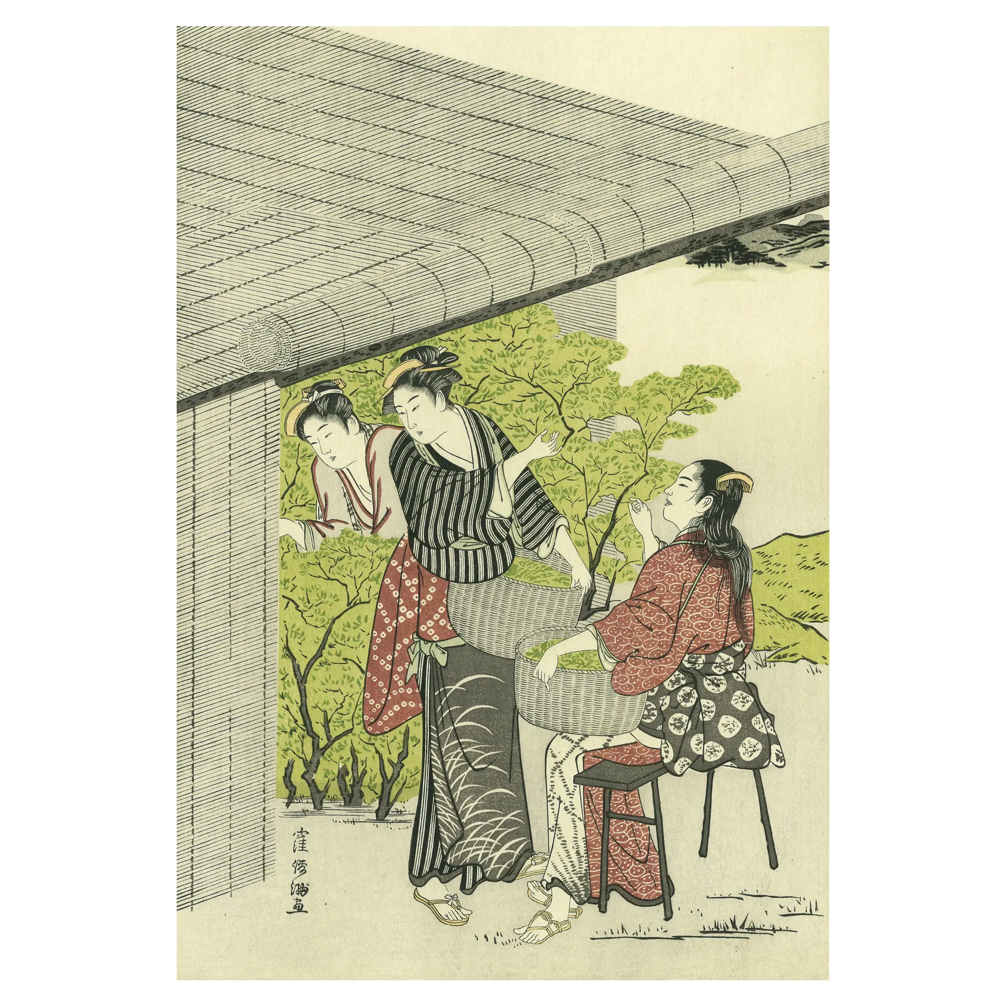 Kubo Shunman（窪俊満） 窪俊満「茶摘」｜オンラインストア