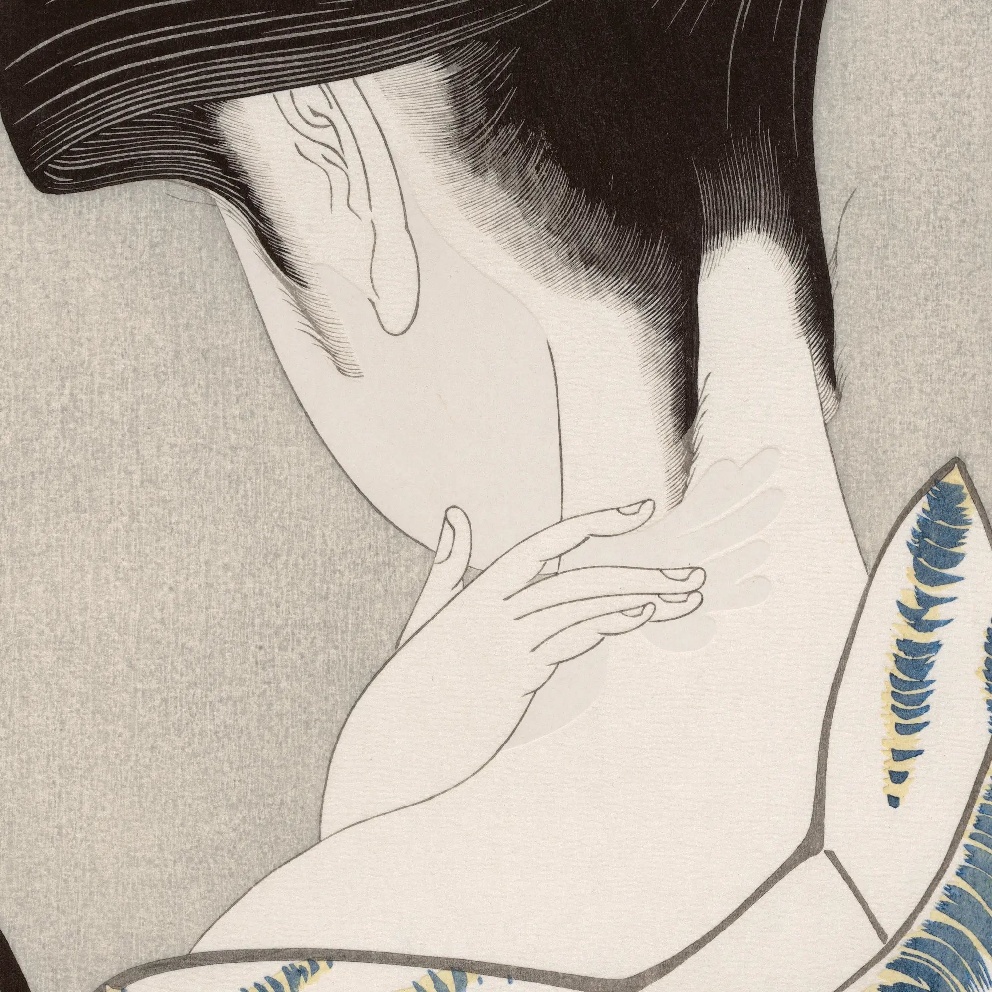 Woman Powdering her Neck