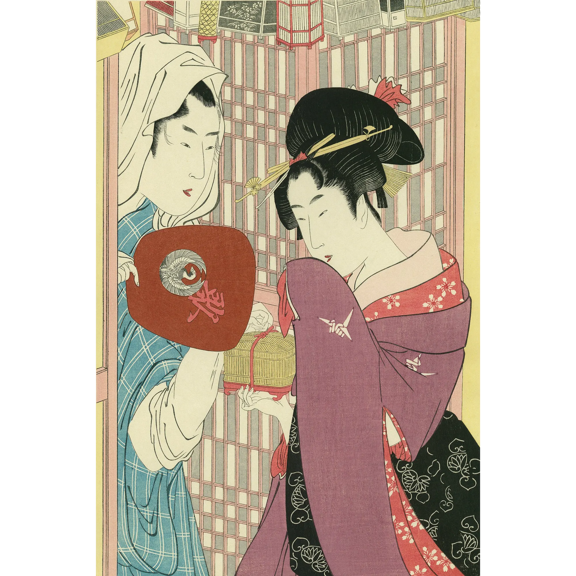 喜多川歌麿「虫売り」アダチ版復刻浮世絵