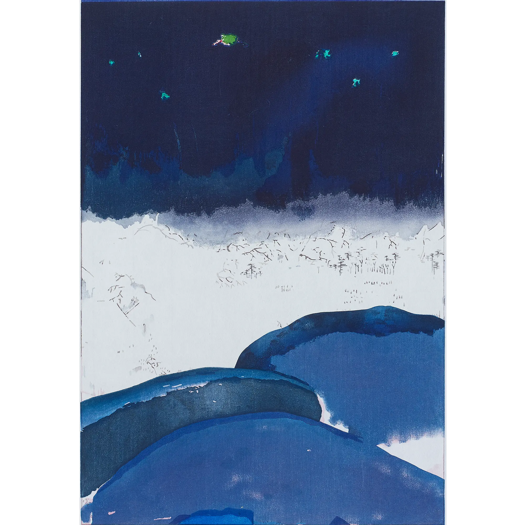 白石由子「星夜　冬」