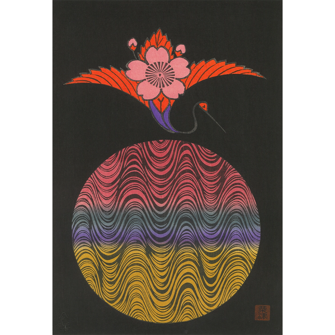銅版画応用絵画　title「イデアの花姿」 銅版画応用絵画 title「イデアの花姿」