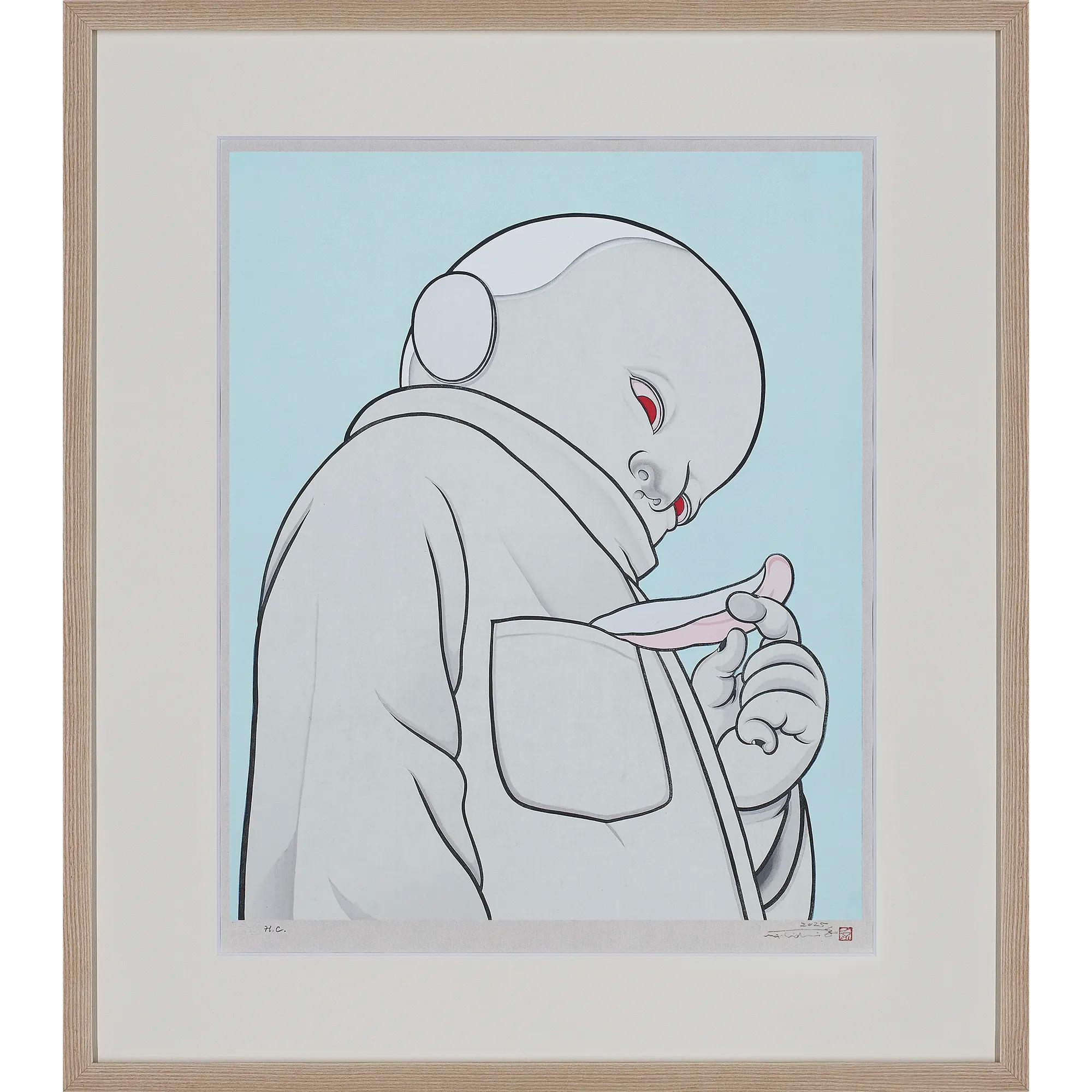 Kumi Machida "Snow Day -first light-" (Framed)