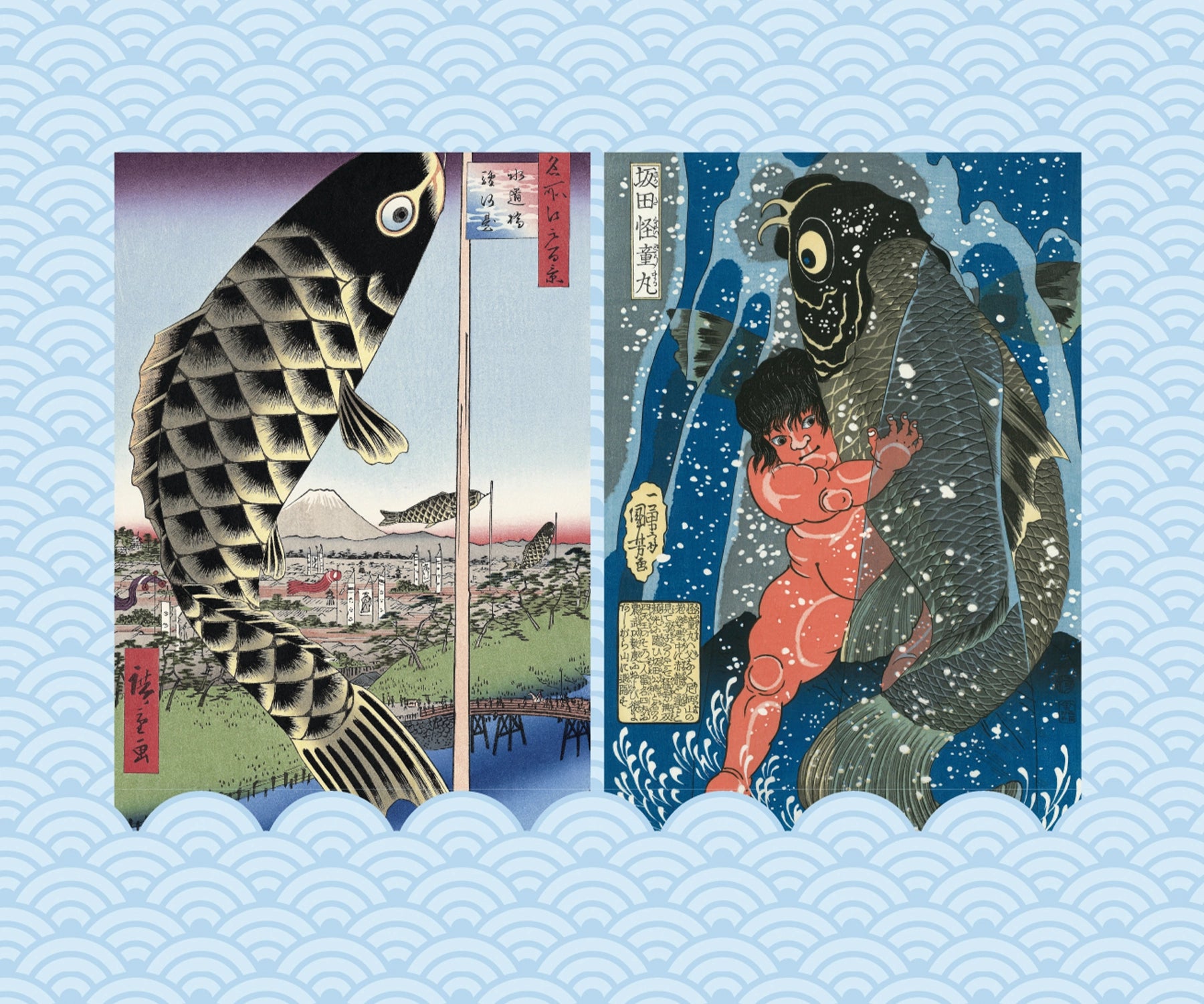 奥村政信 市川海老蔵 助六 掛軸 版画 Okumura Masanobu（奥村政信