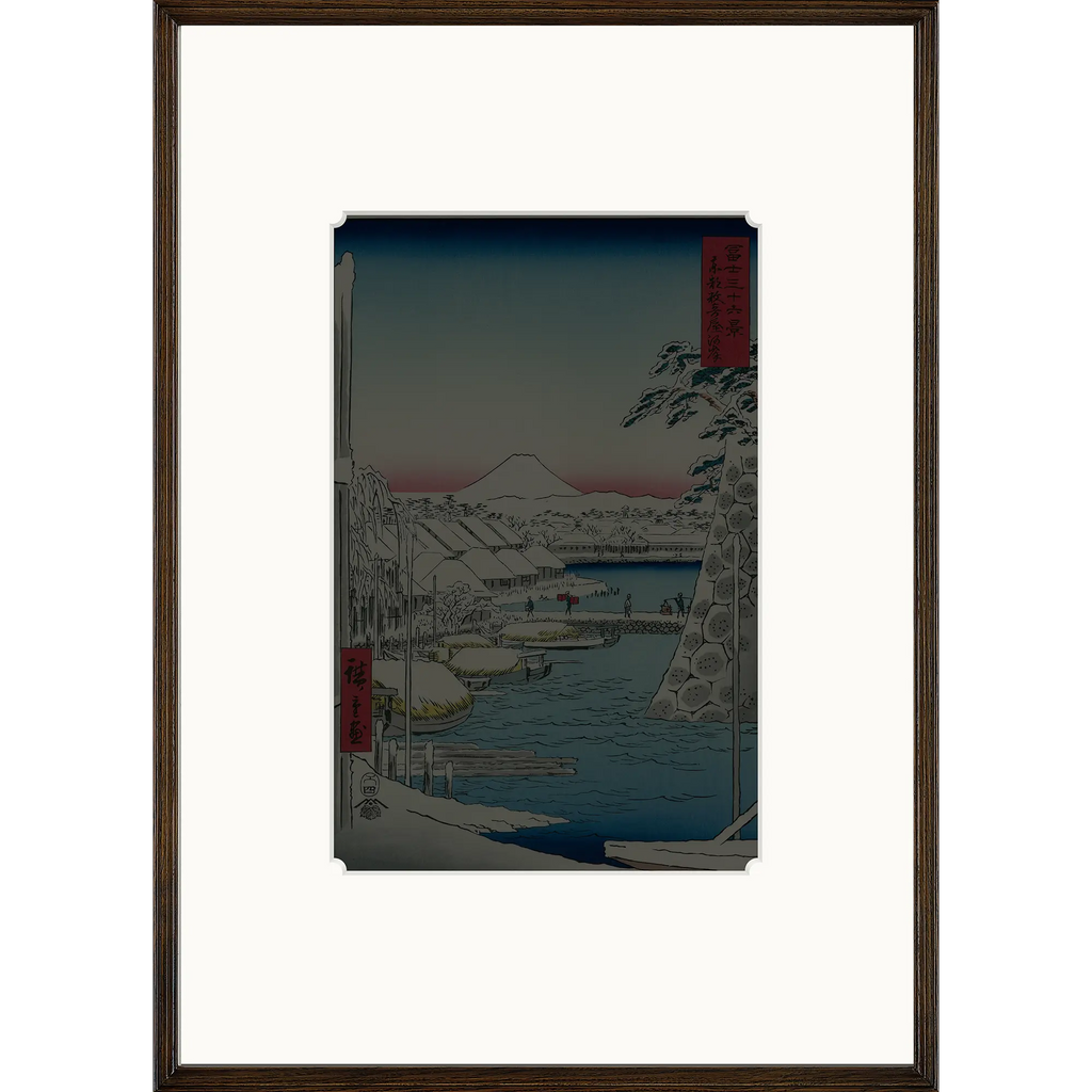 素敵な絵 額縁 額縁・額用品 アダチ特製浮世絵専用額（大判）-アッシュブラウン額