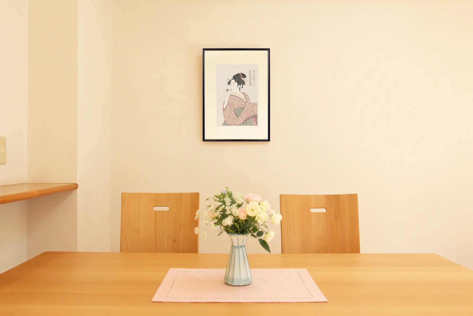 <Ukiyo-e for 2026> Set A: “4 Featured Ukiyo-e Prints from 2025 × Adachi Original Frame (Dark Brown Finish)”