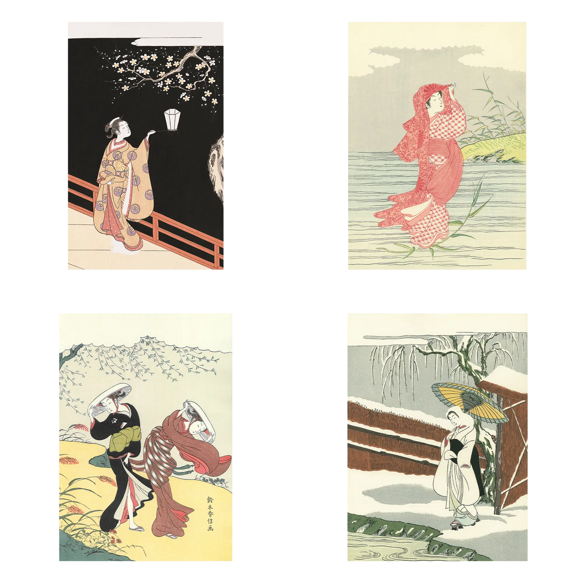 Suzuki Harunobu(鈴木春信) 迎春セット2026 D「春信の四季 × 古代朱 Suzuki Harunobu(鈴木春信) 迎春セット2026 D「春信の四季 × 古代朱