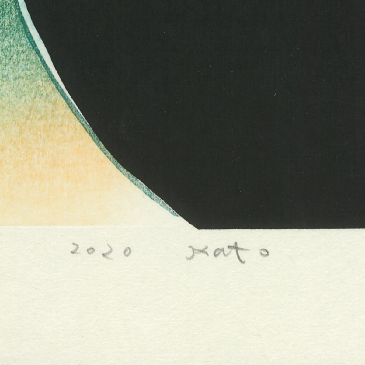 加藤泉「無題1」サイン画像　Izumi Kato "UntitledⅠ"