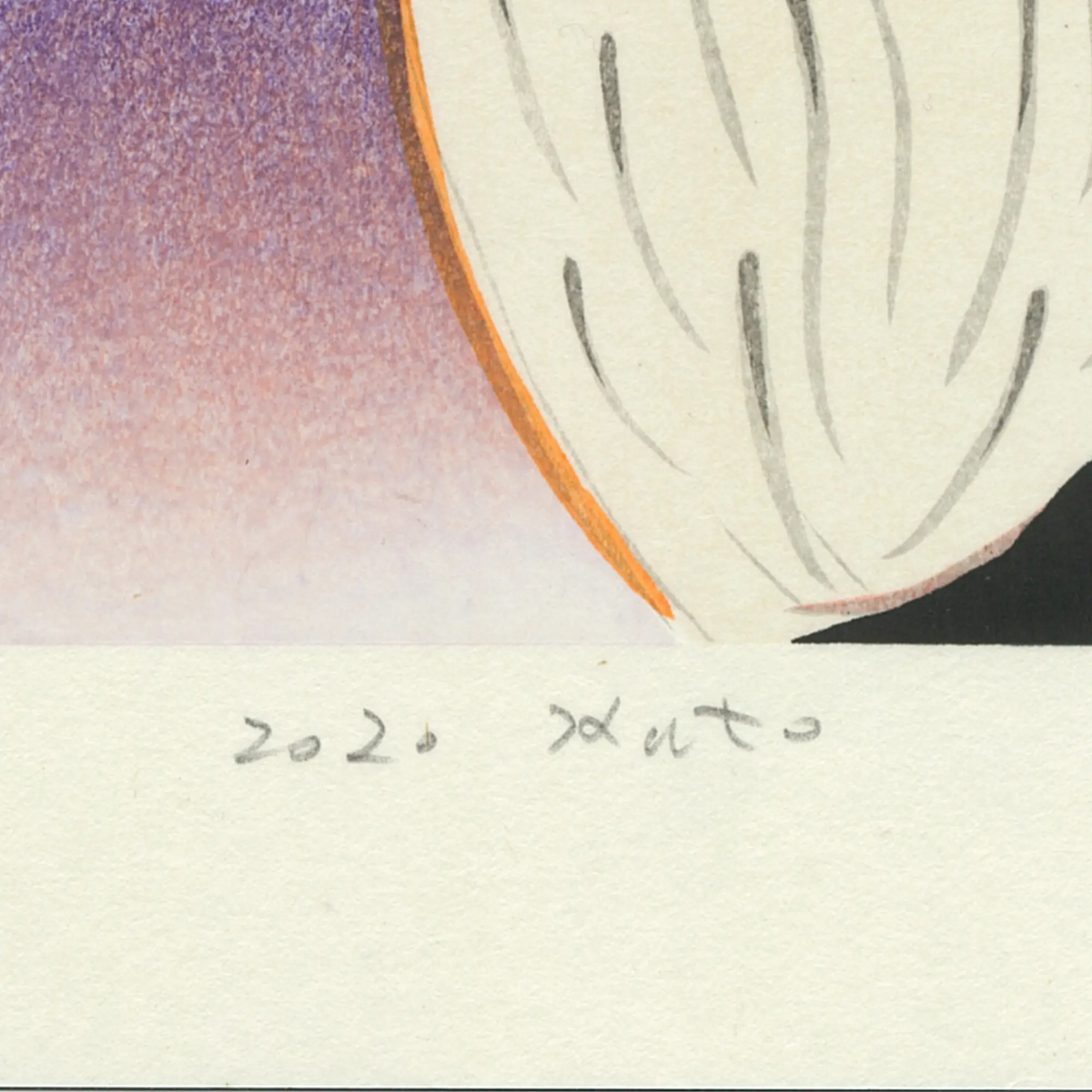 加藤泉「無題2」サイン画像　Izumi Kato "Untitled 2"