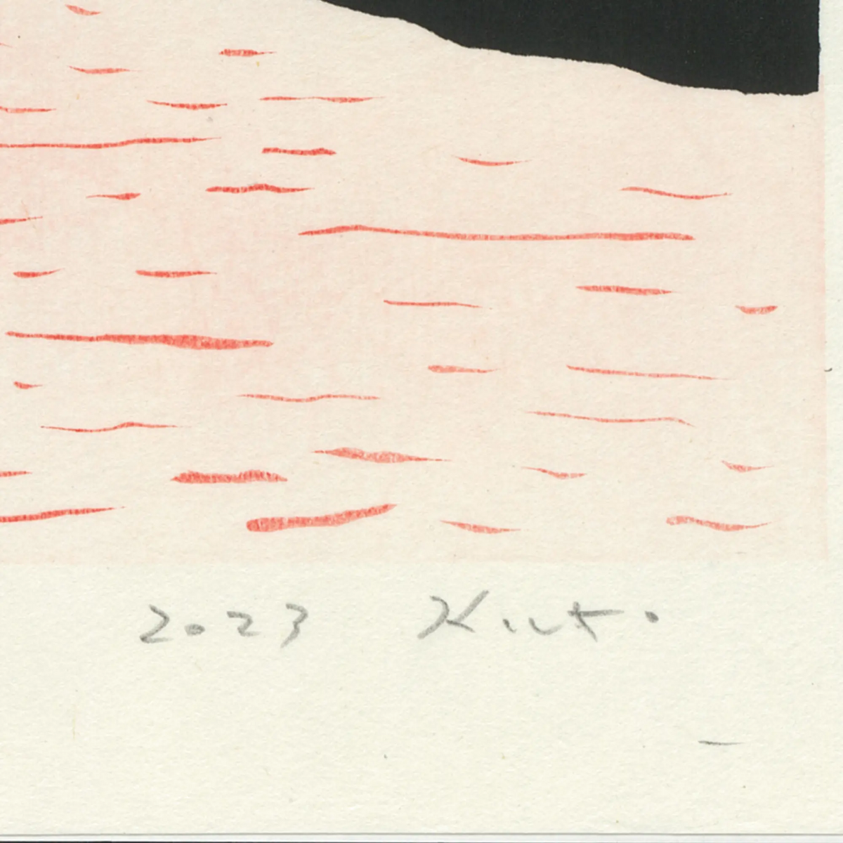 加藤泉「無題3」サイン画像　Izumi Kato "UntitledⅢ"