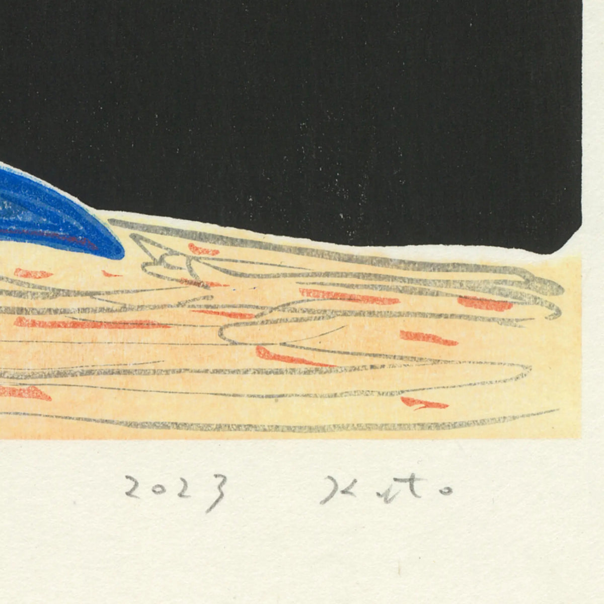 加藤泉「無題4」サイン画像　Izumi Kato "UntitledⅣ"