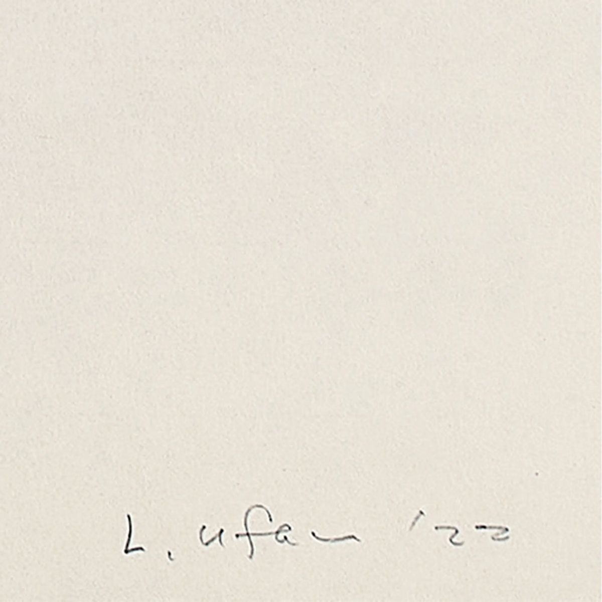 李禹煥「Dialogue 3」サイン画像　Lee Ufan「Dialogue 3」