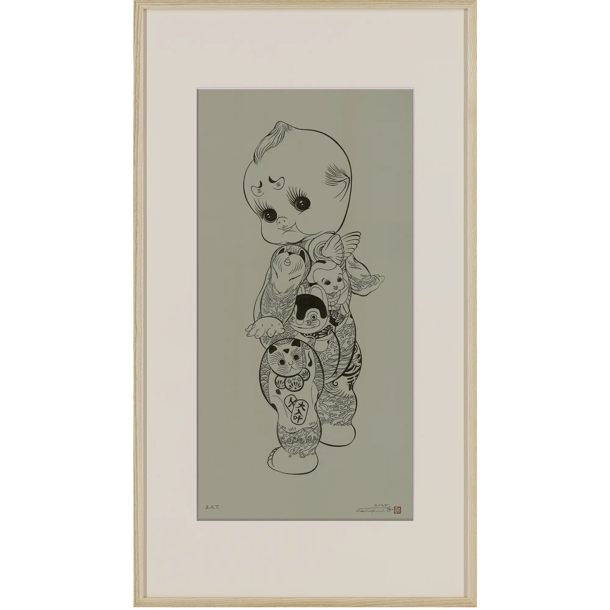 +木製フレーム（町田久美「ハレとケ」用）