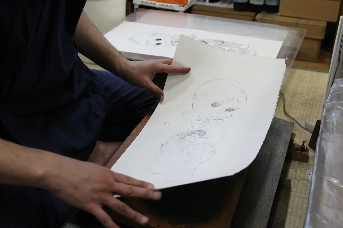 町田久美「ハレとケ -ke-」（白）摺画像