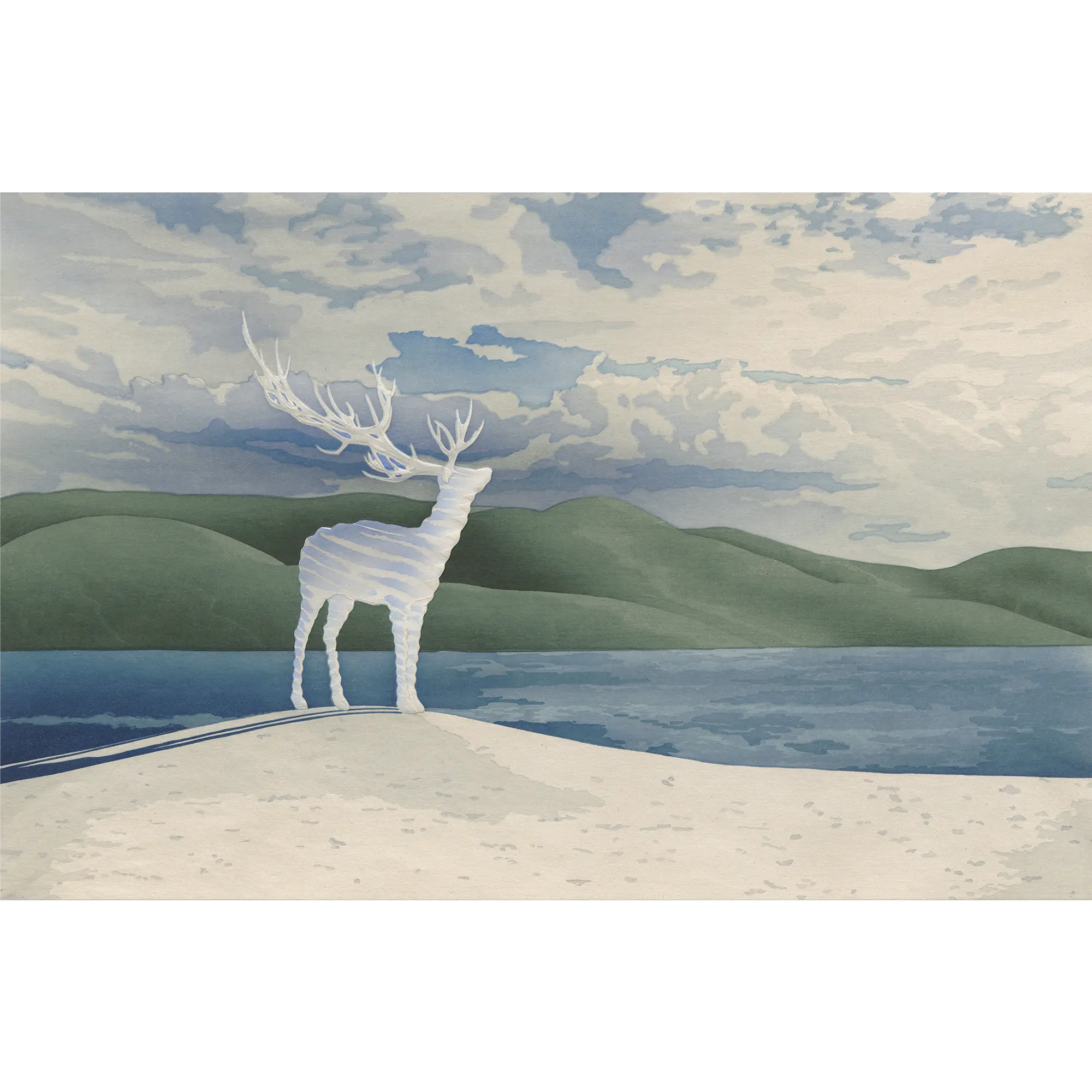 名和晃平「White Deer (Oginohama)」　Kohei Nawa「White Deer (Oginohama)」