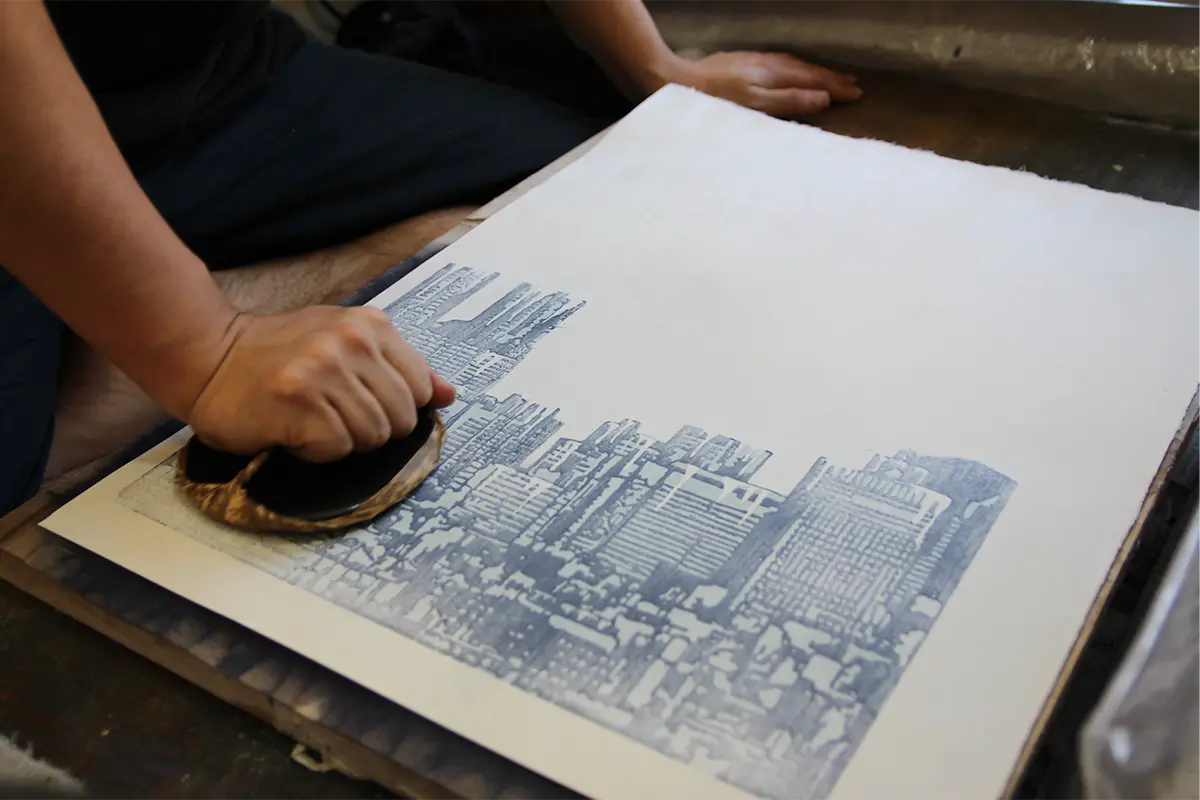 ニック・ウォーカー「Tokyo Nectar」摺　Nick Walker「Tokyo Nectar」